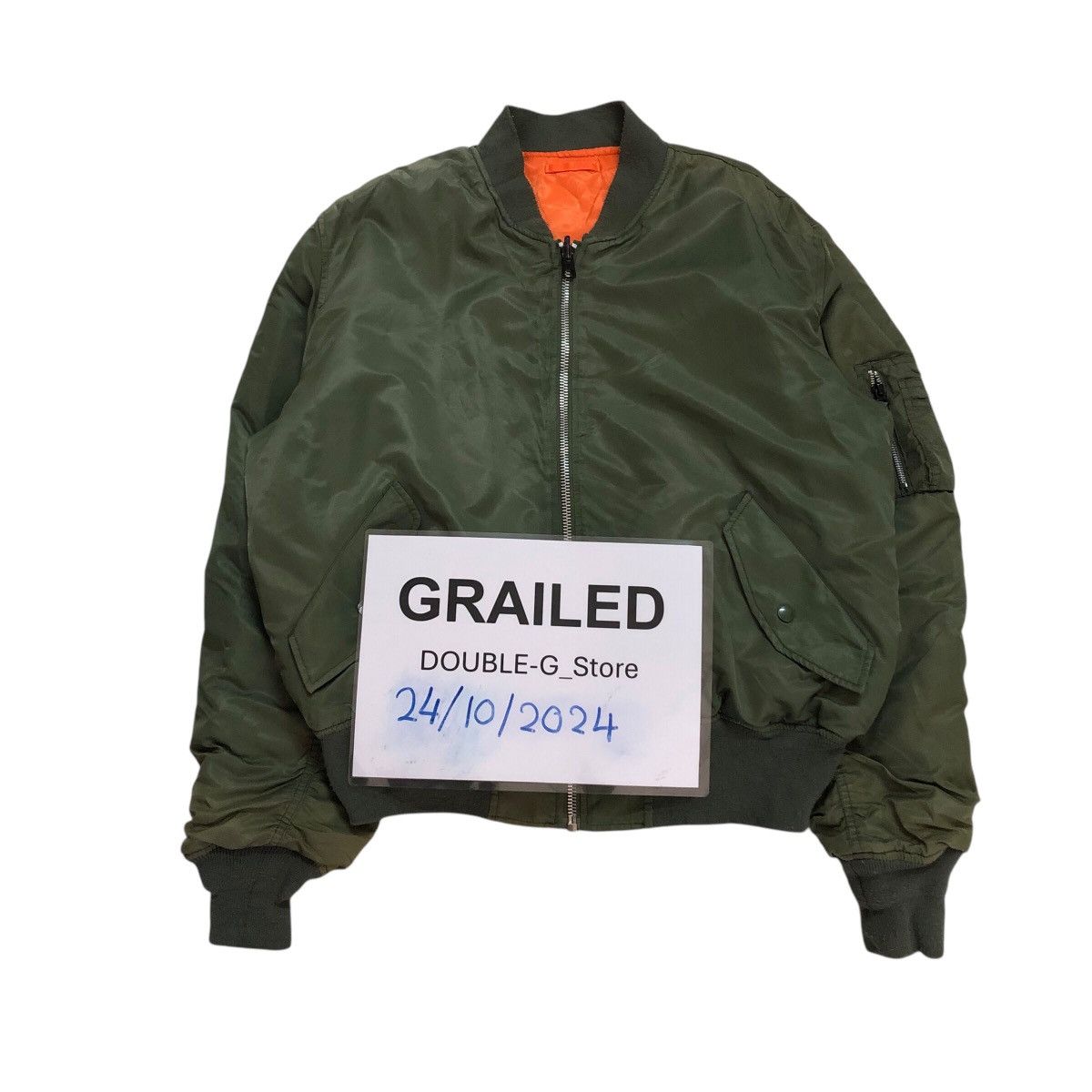 Japanese Brand 📌Vintage Bomber Jacket Reversible Knox Armory Ma-1 Design Size US M / EU 48-50 / 2 - 1 Thumbnail