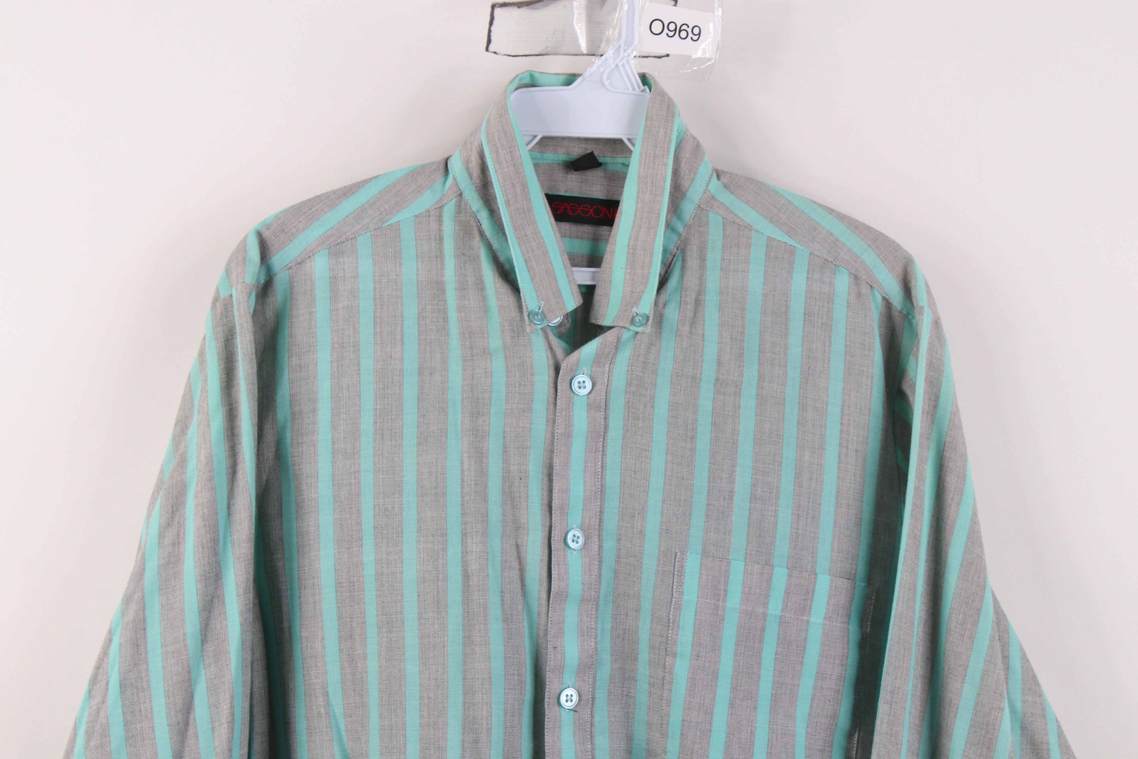 Vintage Vintage 80s 90s Streetwear Block Collared Button Down Shirt Size US M / EU 48-50 / 2 - 2 Thumbnail