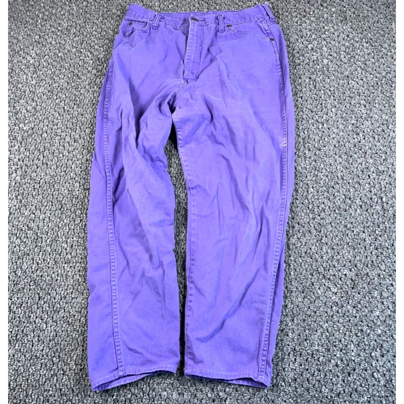 Vintage VTG 90s Flynn High Waisted Mom Jeans Women's 31 x 26 Purple USA Made Hipster Jeans Size 24" / US 00 / IT 34 - 2 Thumbnail