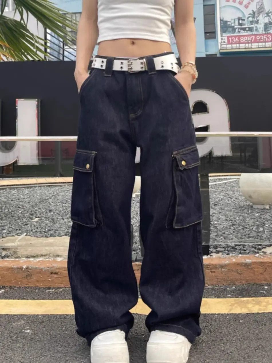 Japanese Brand × Jean Retro loose pocket high street jeans Size US 32 / EU 48 - 6 Thumbnail