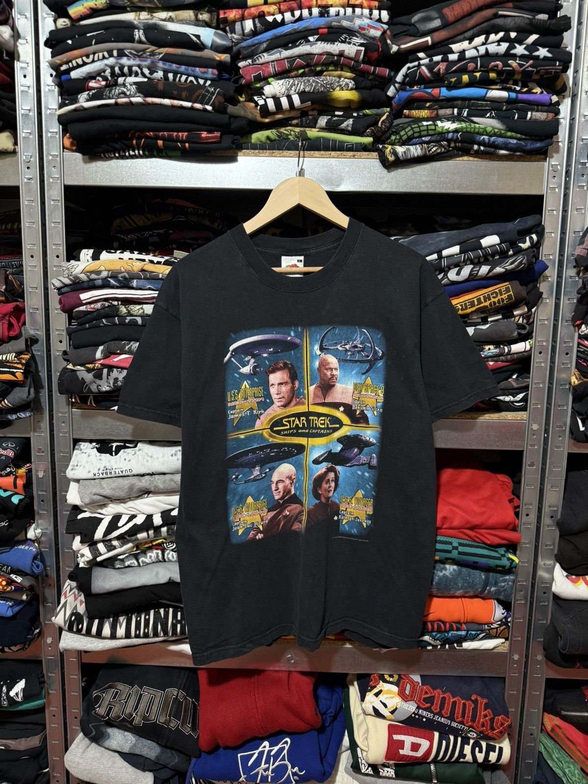 Vintage Vintage 2000 Star Trek Ships And Captains Movie T-Shirt Size US L / EU 52-54 / 3 - 1 Thumbnail