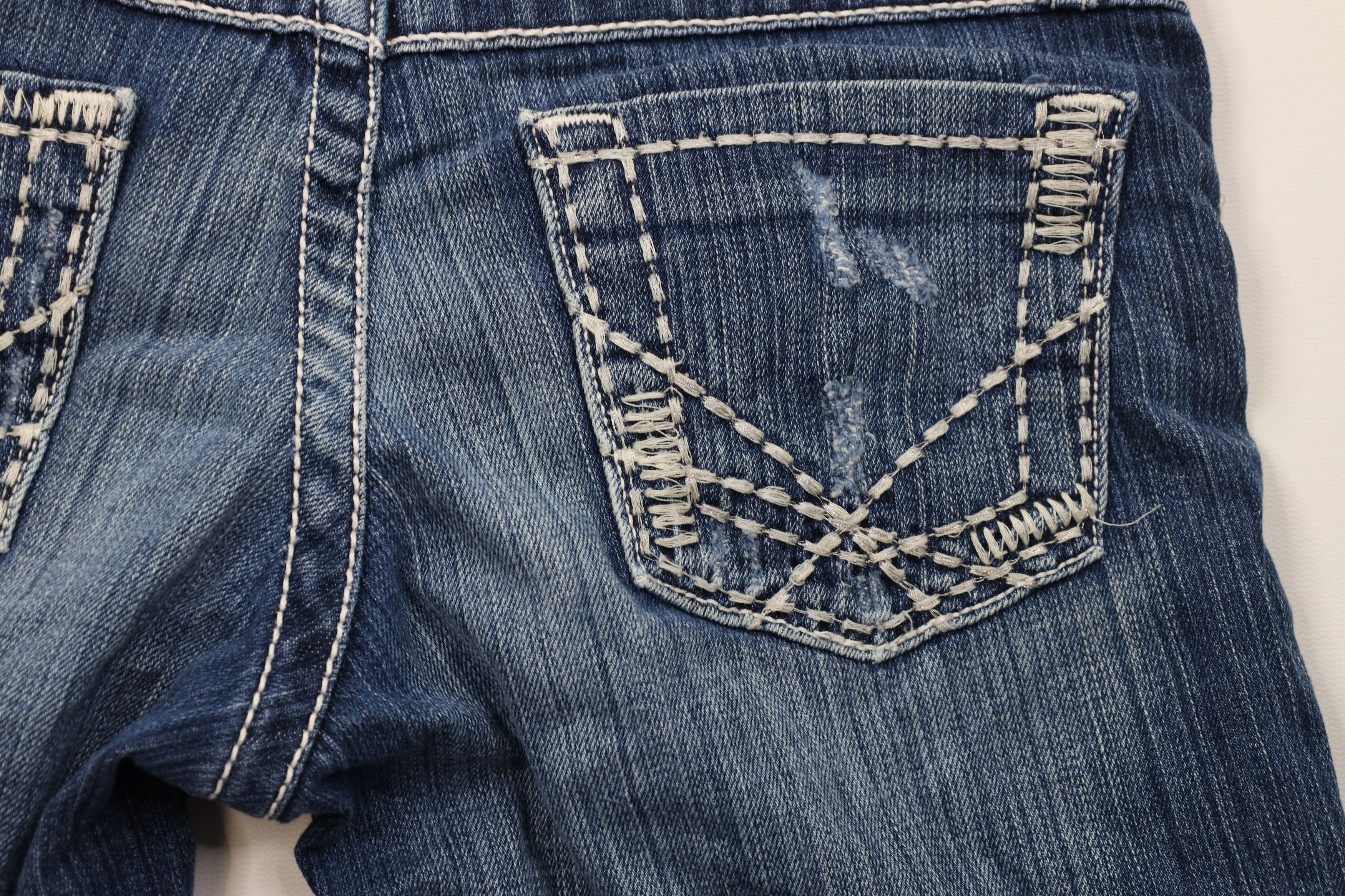 Vintage Buckle BKE Stitch Stella Stretch Denim Jean Shorts Blue Size 26" / US 2 / IT 38 - 11 Thumbnail