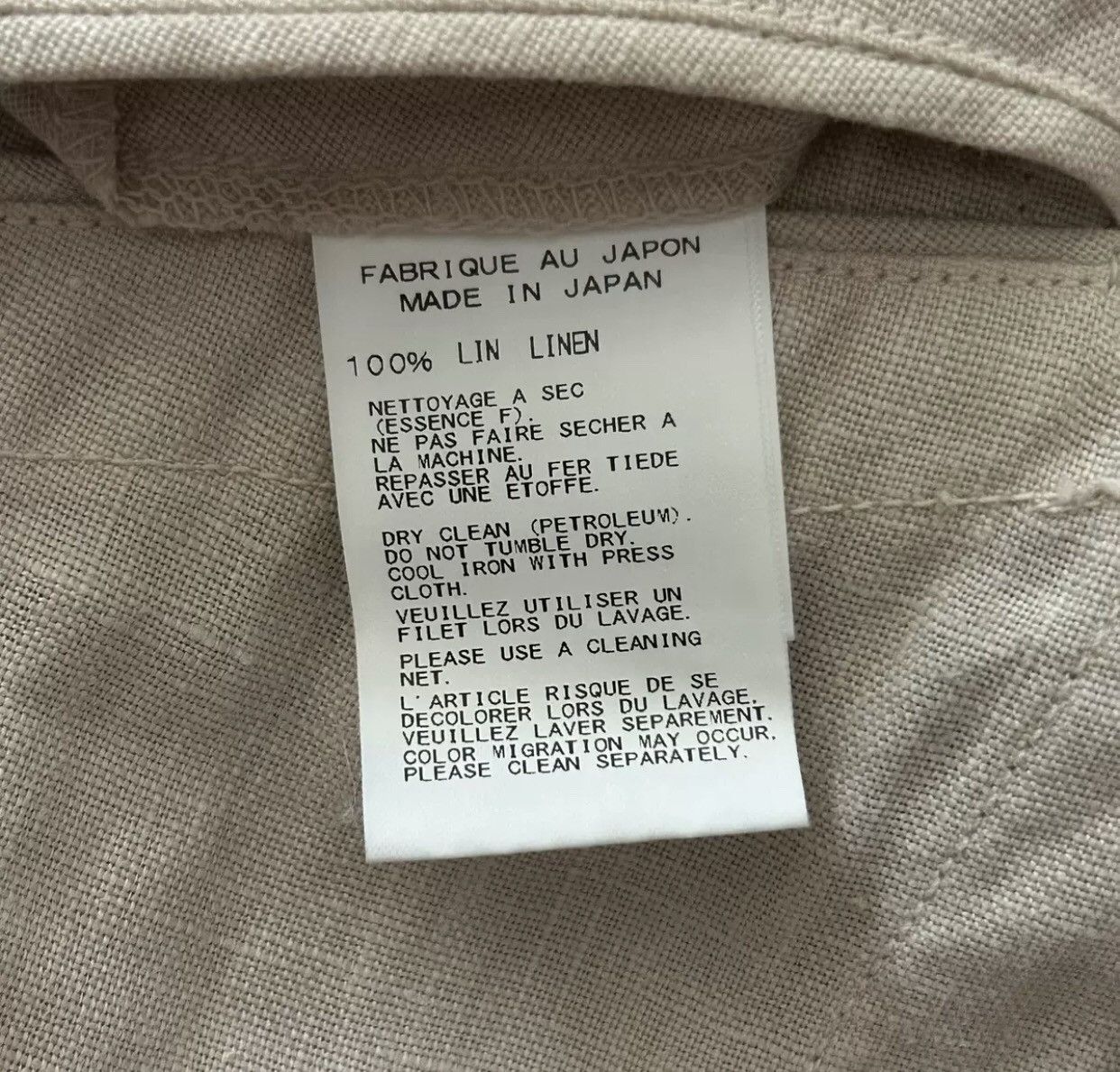 Yohji Yamamoto 15ss White Linen Coat 2412-Nextarrow