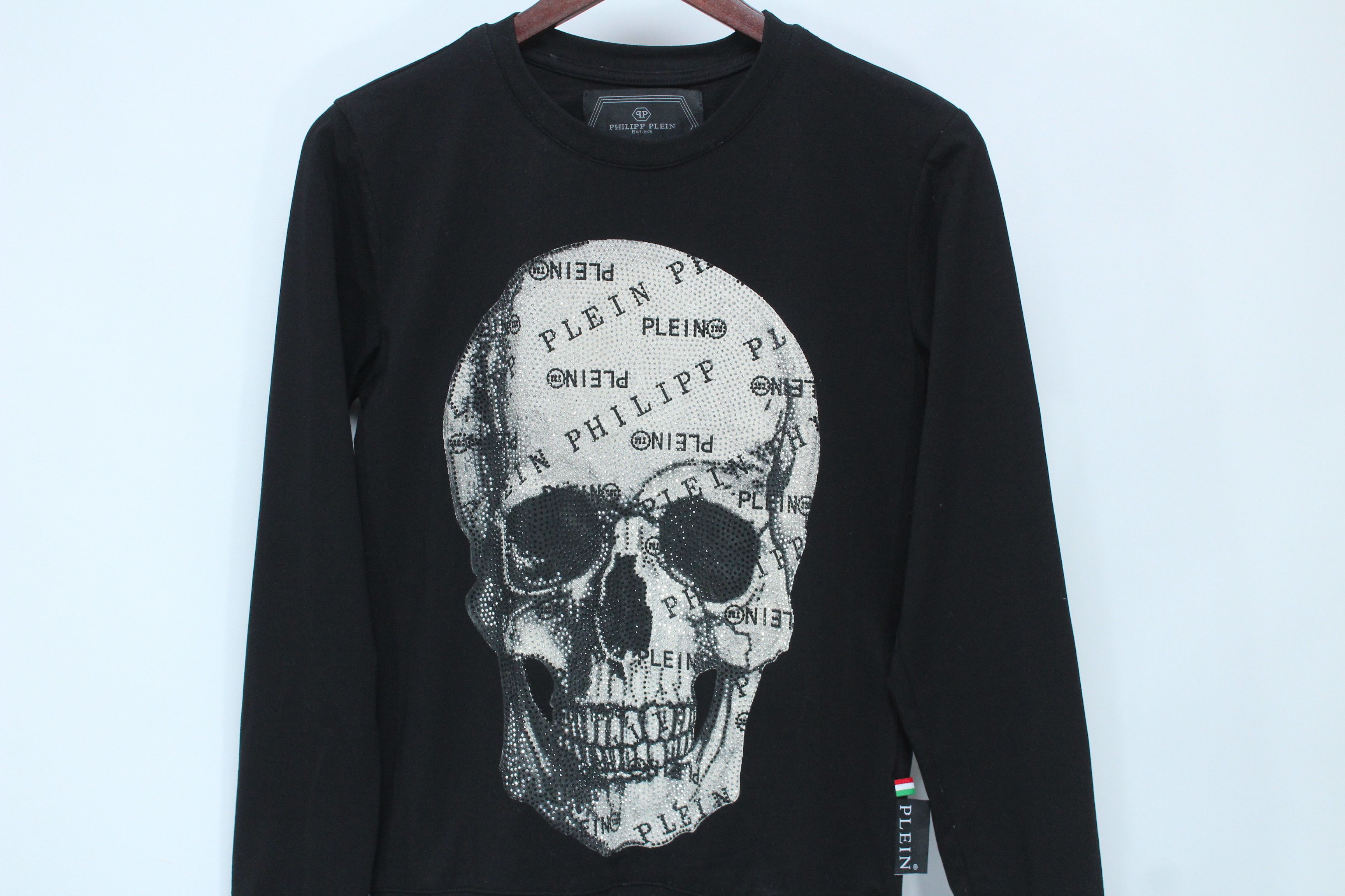 Philipp Plein Philipp Plein Sweater Long Sleeve T-Shirt Skull Logo Hype Size US M / EU 48-50 / 2 - 5 Thumbnail