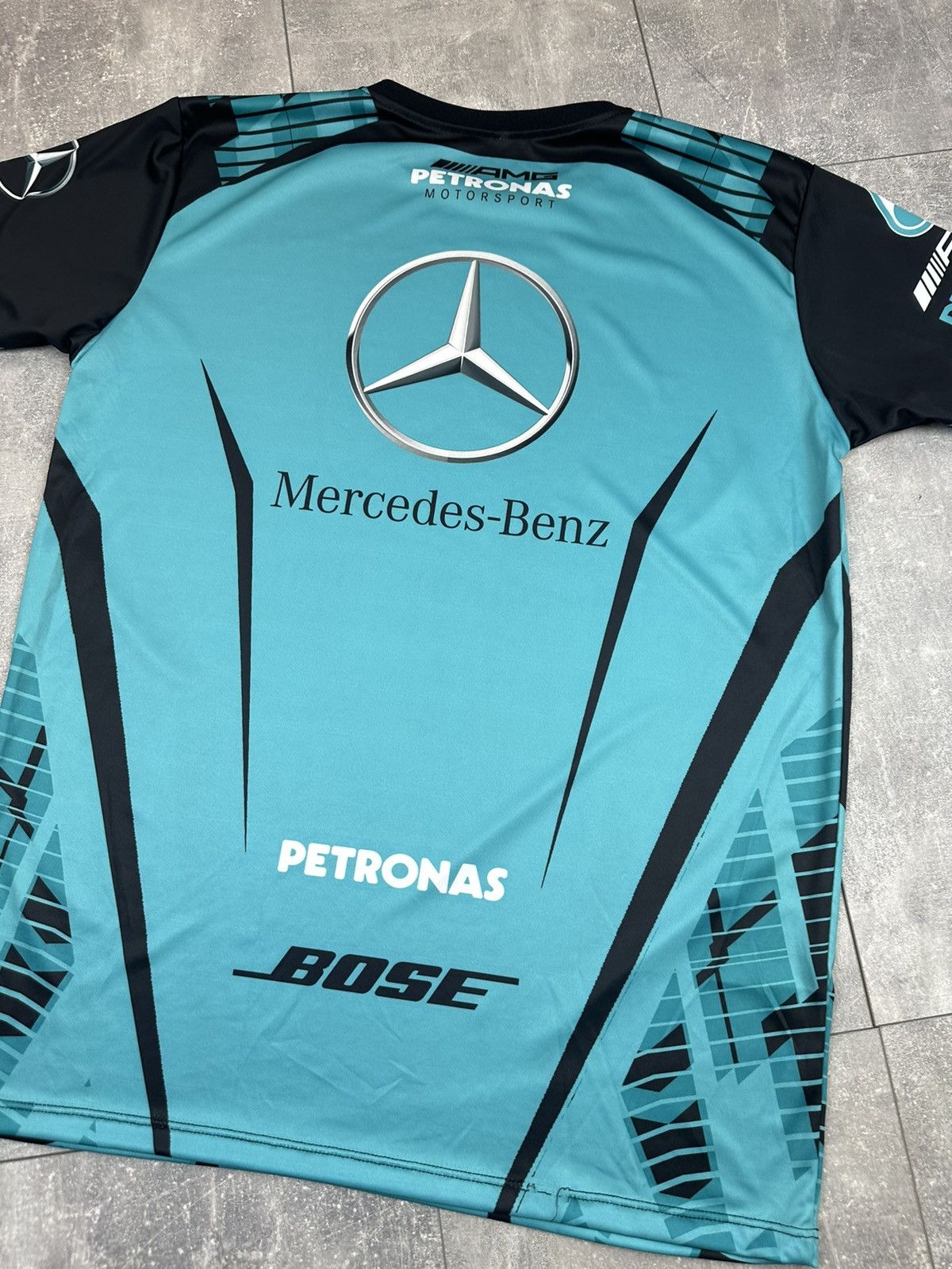Mercedes-Benz Mercedes-Benz Pertonas Amg Racing Overprint Logo T-Shit Size US XXL / EU 58 / 5 - 12 Thumbnail