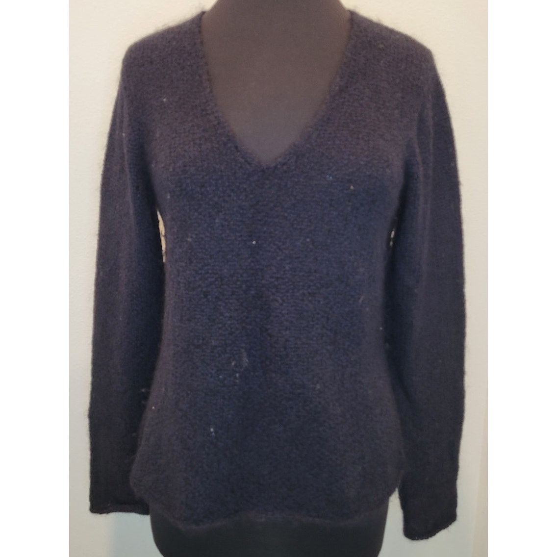 Eileen Fisher Eileen Fisher Wool Mohair Sequin Pullover Sweater – Black M Size M / US 6-8 / IT 42-44 - 1 Thumbnail