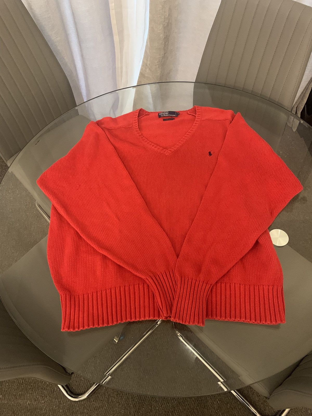 Polo Ralph Lauren Red Polo Ralph Lauren XL Knit Jumper Size XL / US 12-14 / IT 48-50 - 1 Thumbnail