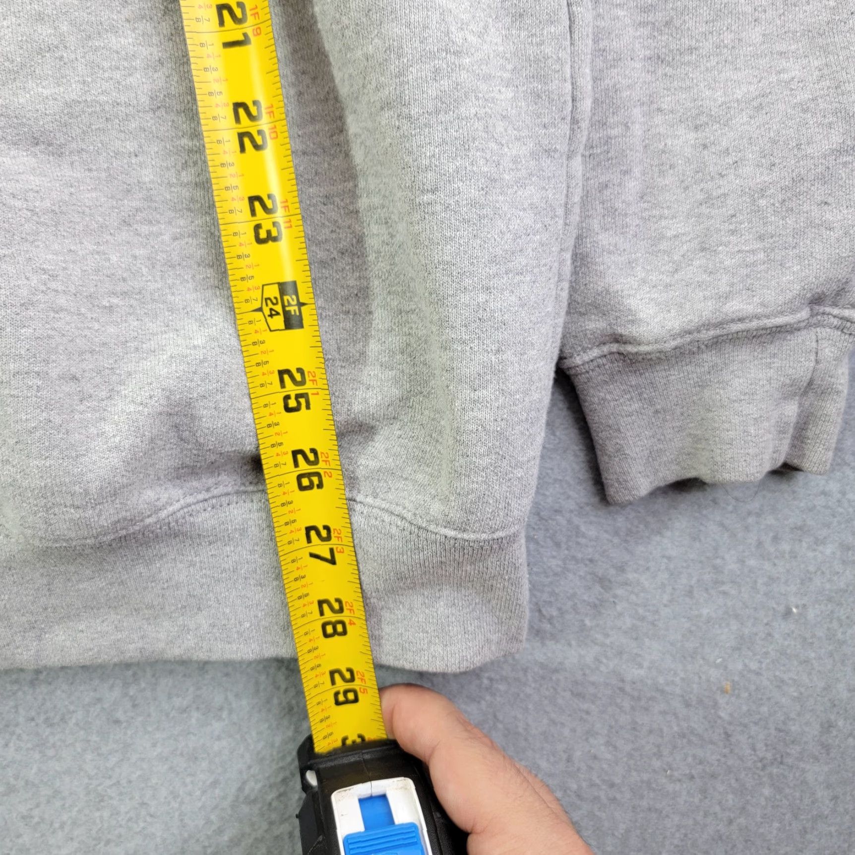 Carhartt Carhartt Hoodie Mens Medium Gray Pullover Fleece Loose Fit Logo Kangaroo Pocket Size US M / EU 48-50 / 2 - 5 Thumbnail