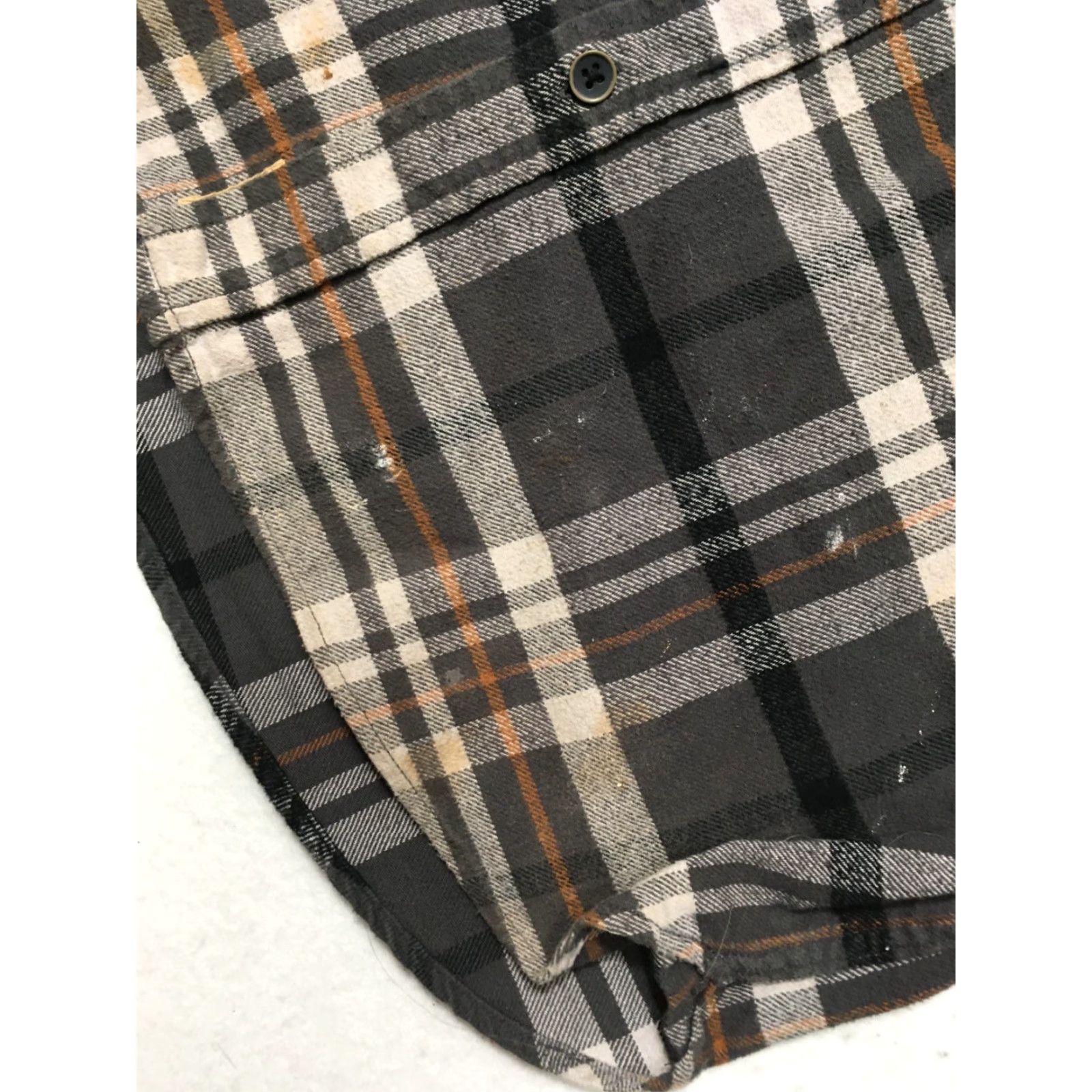 Vintage Jachs Men's Shirt Plaid Long Sleeve Heavyweight Flannel Button Up Shacket XL Gray Cotton Size US XL / EU 56 / 4 - 2 Thumbnail