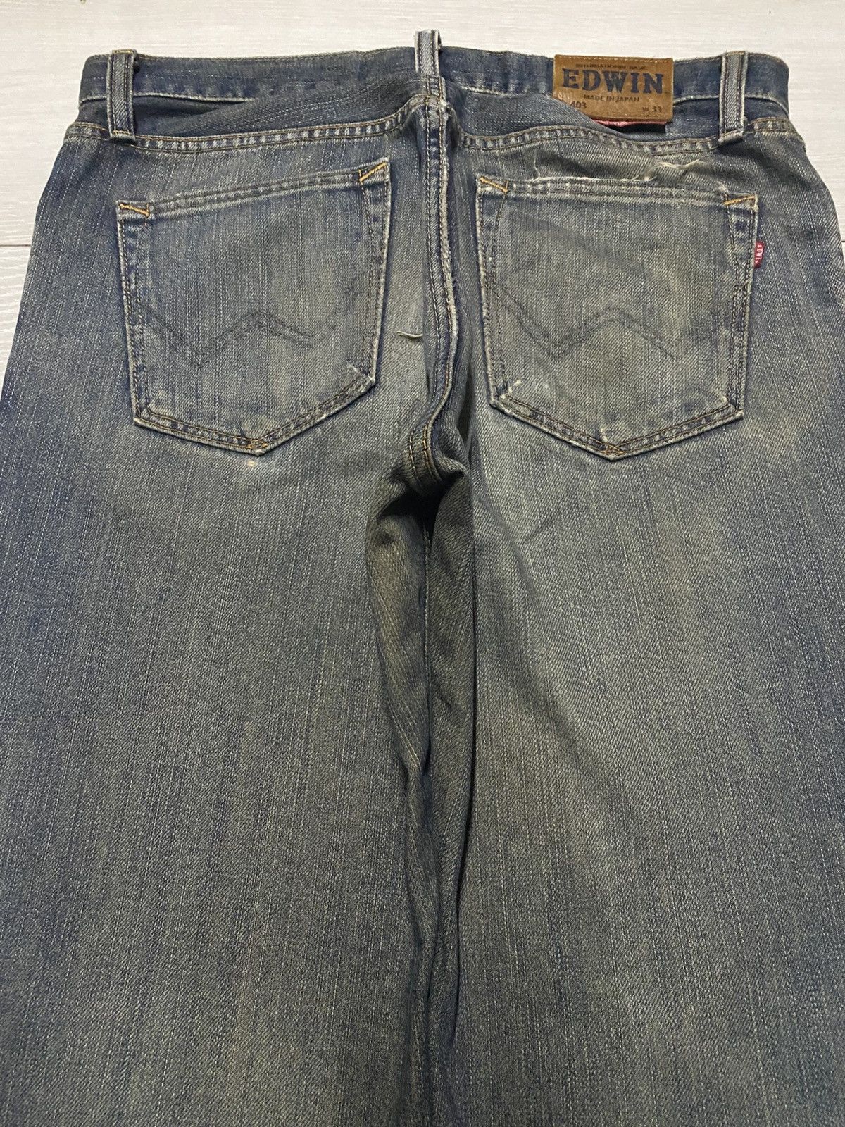 Junya Watanabe Edwin 403 International Basic Mud Wash Loose Jeans Size US 33 - 4 Thumbnail