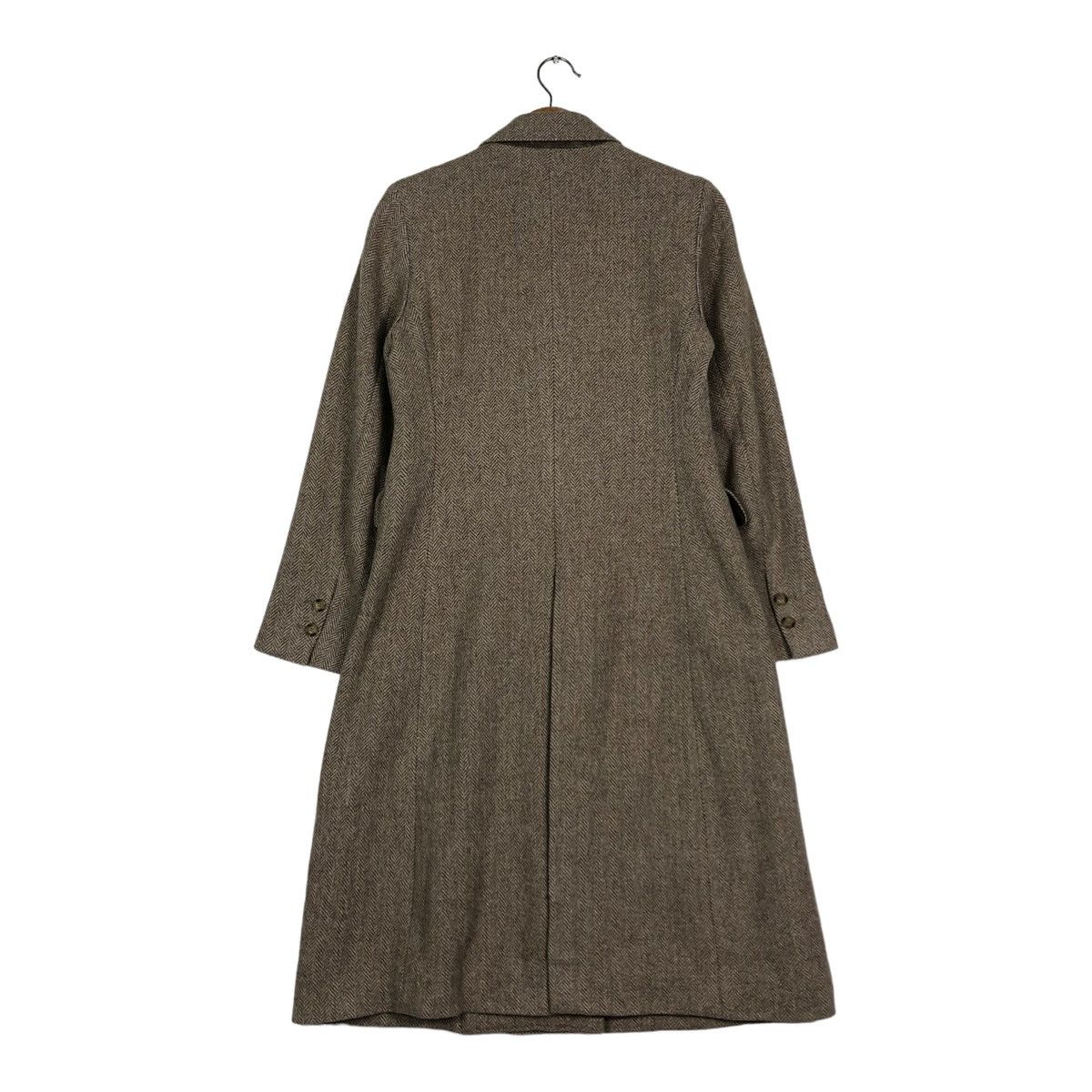 Japanese Brand 🔥RICH BROWN WOOL HERRINGBONE LONG JACKET ISSEY MIYAKE Size M / US 6-8 / IT 42-44 - 9 Thumbnail