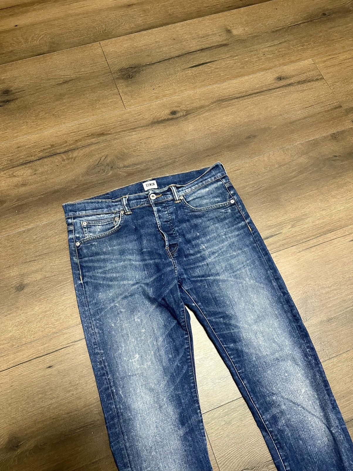 Edwin Vintage Edwin Jeans Washed Japanase Y2K Denim Size US 34 / EU 50 - 4 Thumbnail