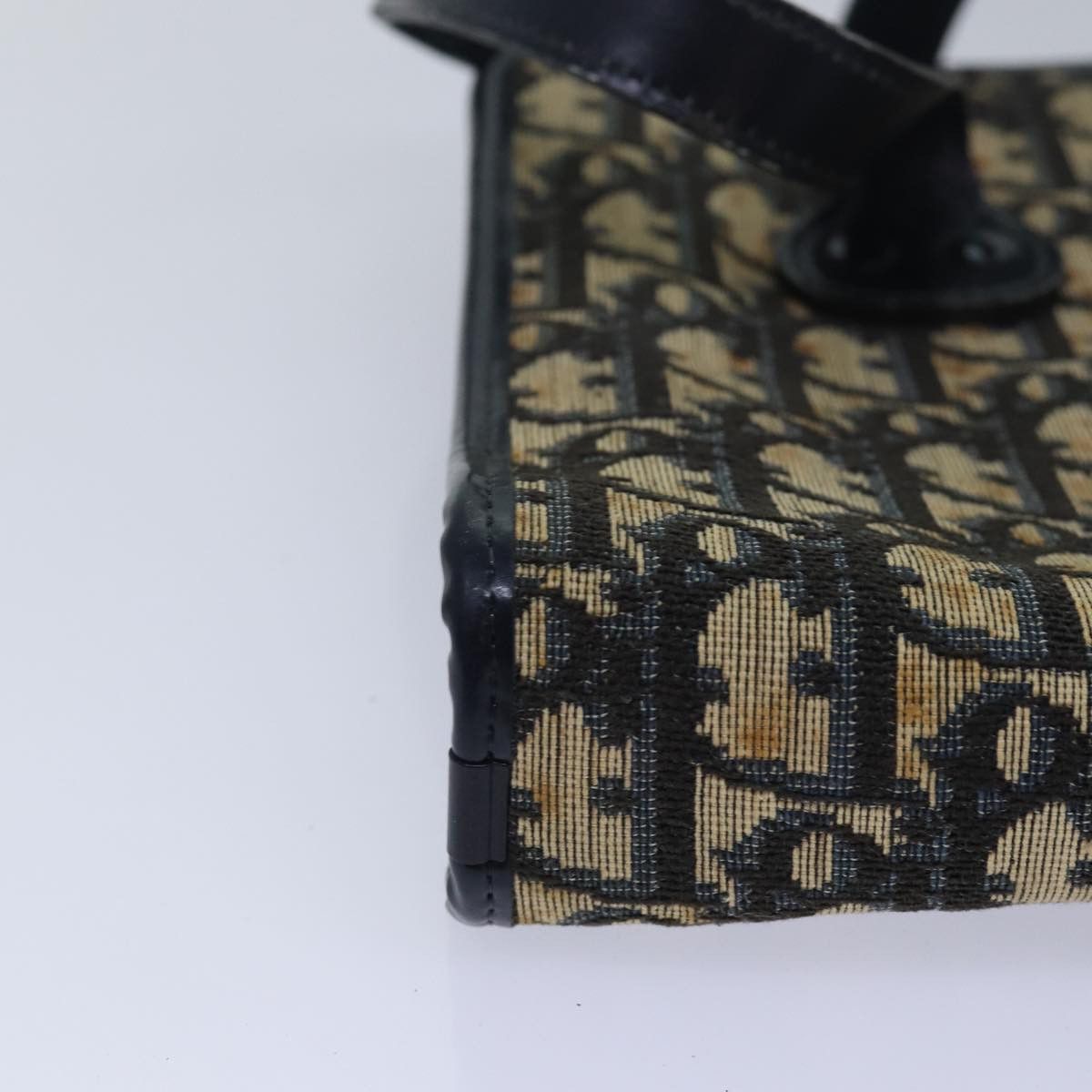 Dior DIOR Trotter Canvas Hand Bag Canvas Navy Size ONE SIZE - 12 Thumbnail
