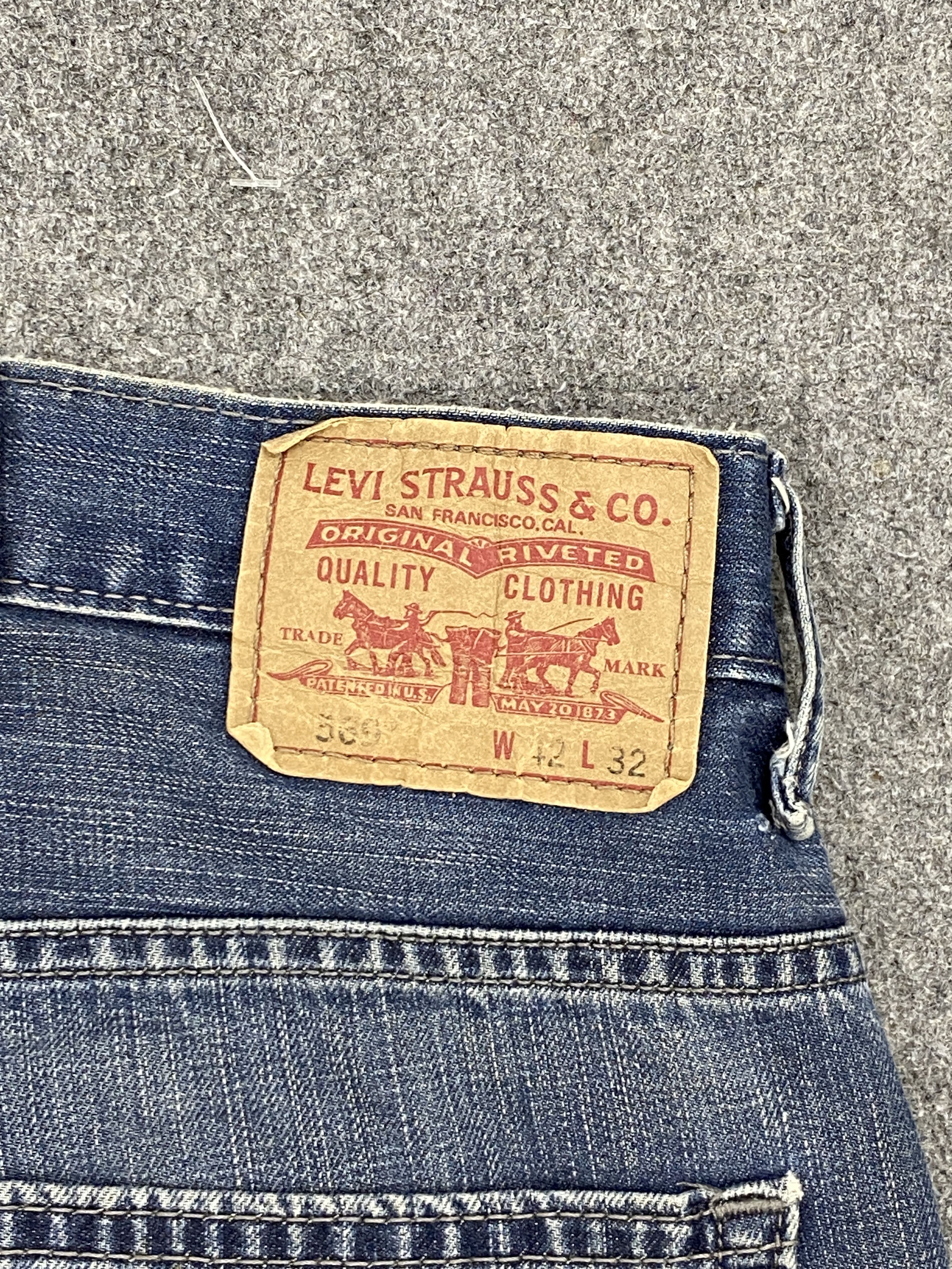 Levi's Vintage Levi's 569 Loose Straight Faded Blue Jeans DP2649 Size US 44 / EU 60 - 5 Thumbnail