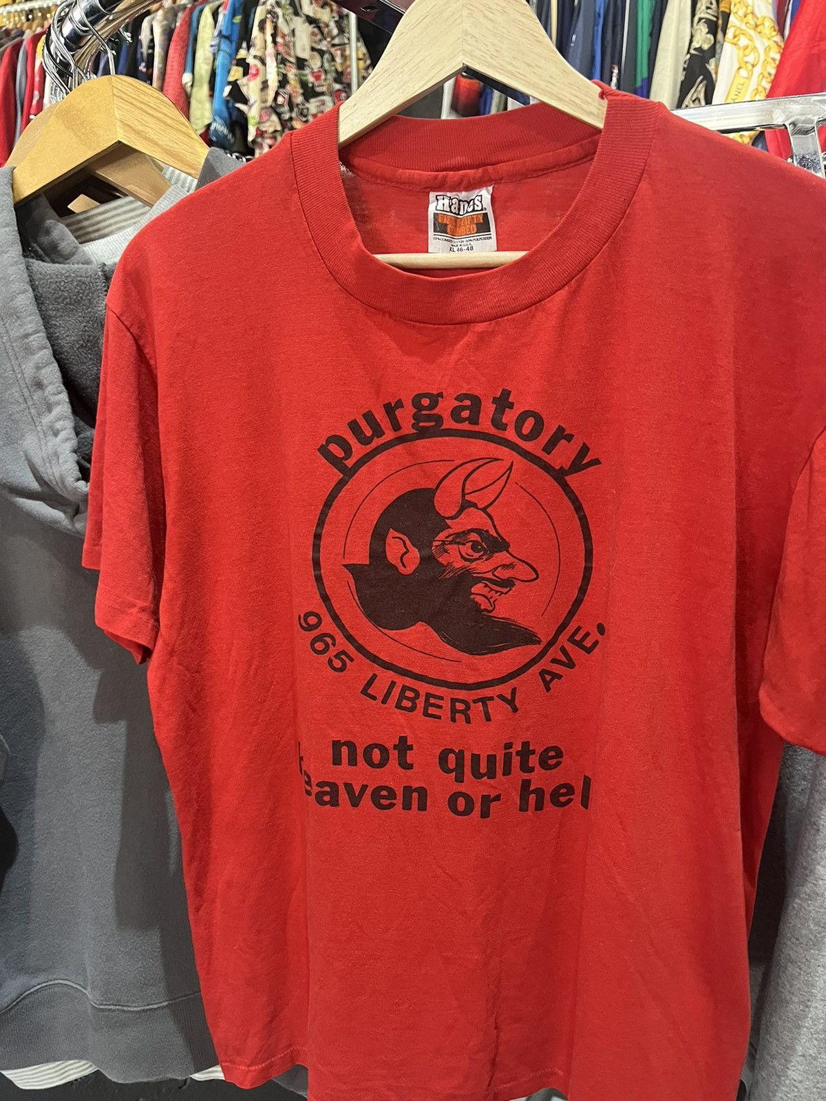 Vintage Vintage 1970’s Devils Purgatory Bar Heaven or Hell TShirt