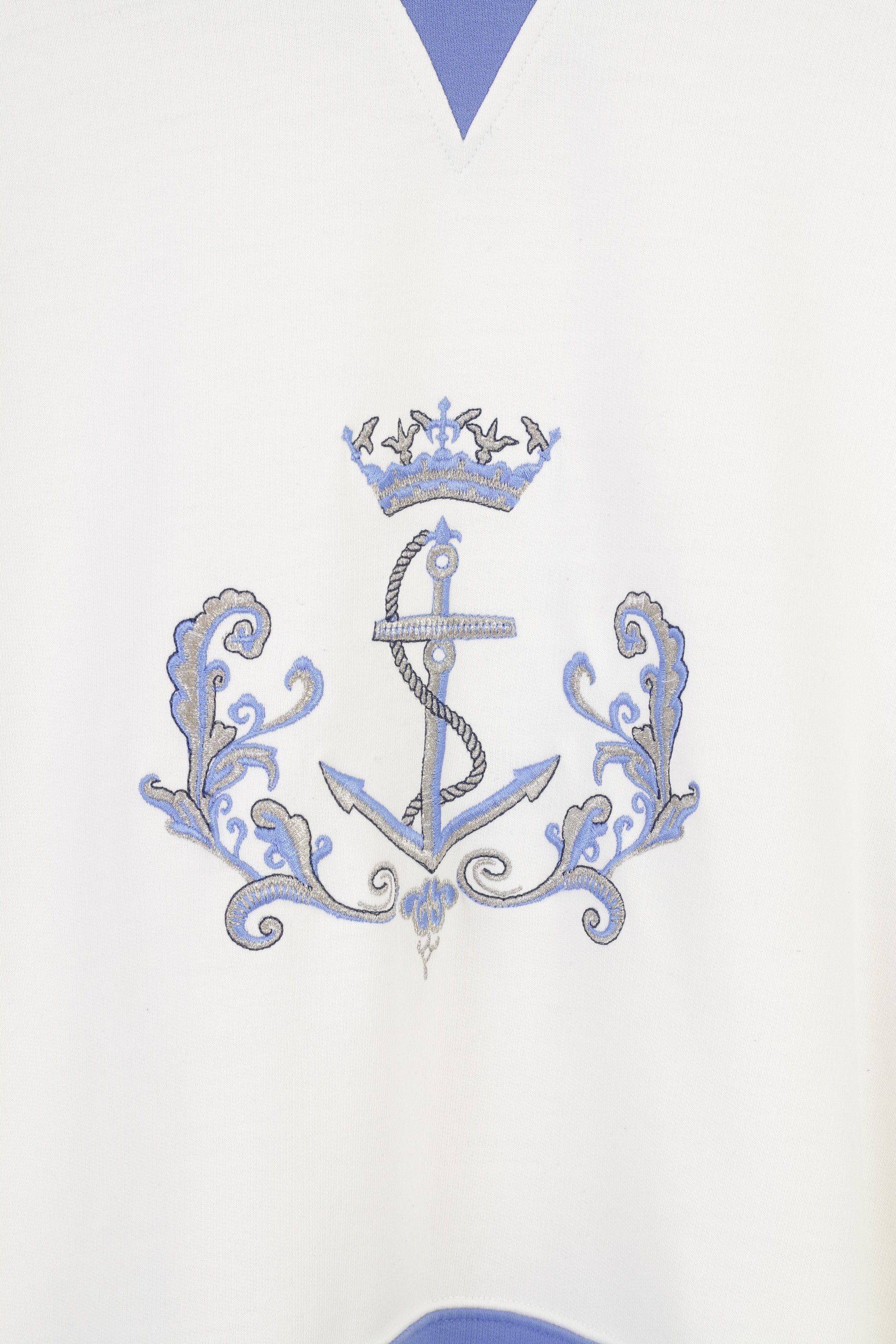 Vintage St Michael Women 10 M Sweatshirt White Jumper 3415 Size M / US 6-8 / IT 42-44 - 4 Thumbnail