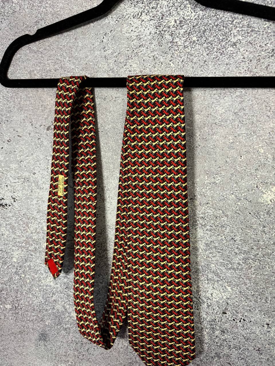 Hermes Vintage Collector's Hermes Silk Tie Horse Monogram Size ONE SIZE - 2 Thumbnail