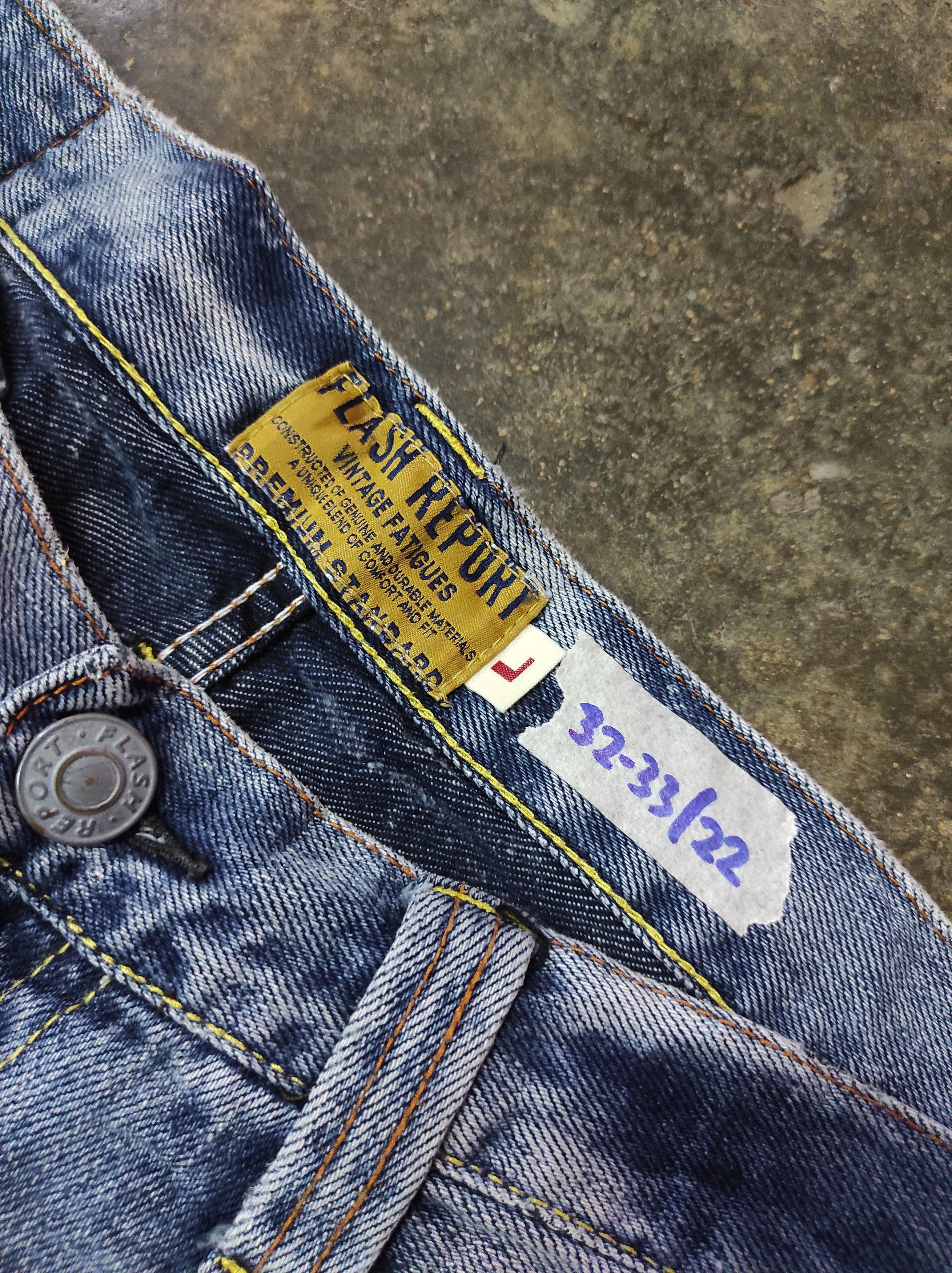Japanese Brand FLASH REPORT RIPPED SHORT DENIM JEANS Size US 33 - 4 Thumbnail