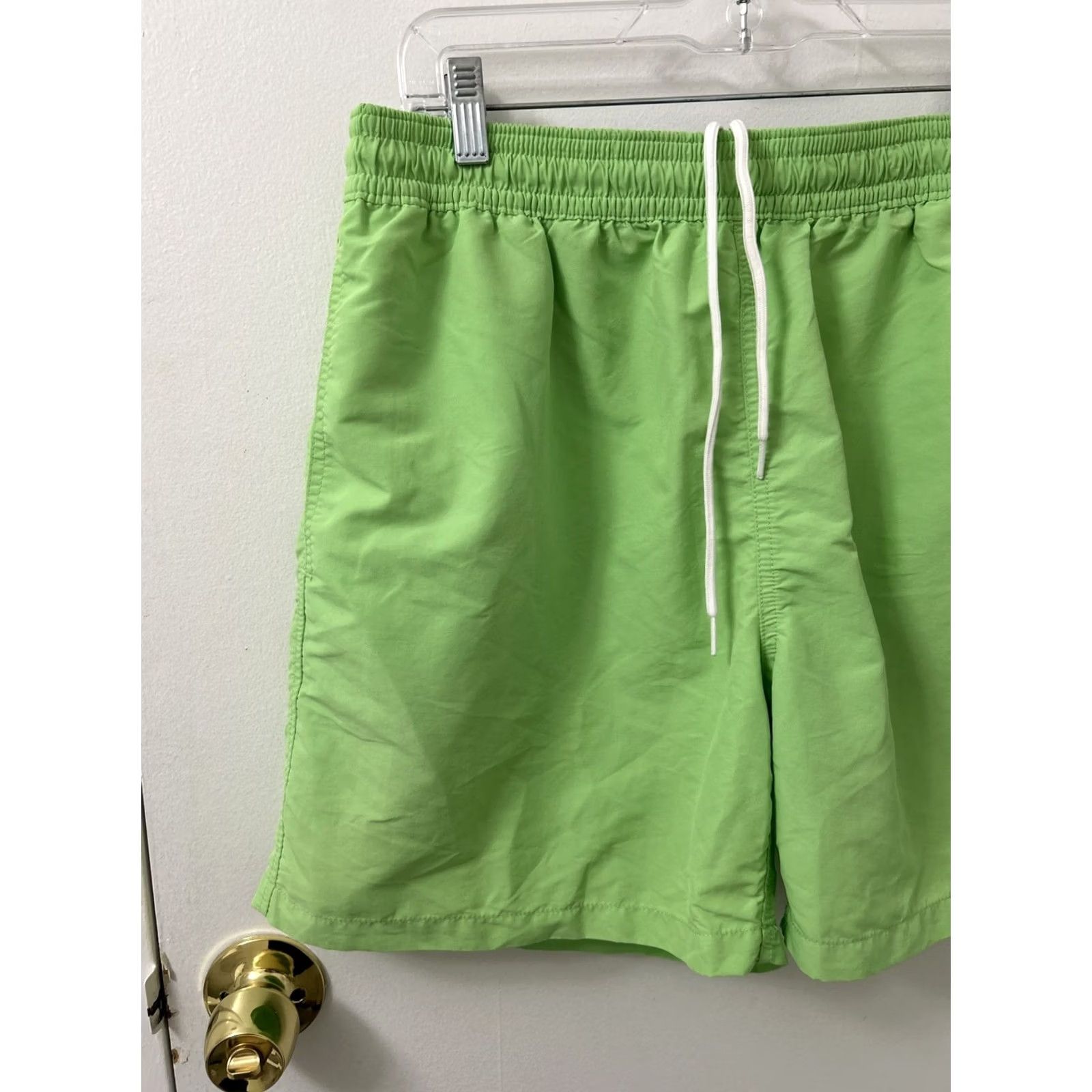 Polo Ralph Lauren VINTAGE Polo Ralph Lauren Shorts Mens XL Green Nylon Swimming Trunks Pockets Logo 90s Beach Sports Board Shorts Mens Size US XL / EU 56 / 4 - 2 Thumbnail