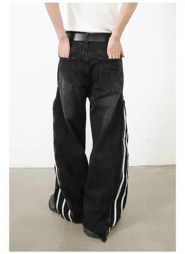Other Track Baggy Black Denim Jeans Size US 33 - 4 Thumbnail