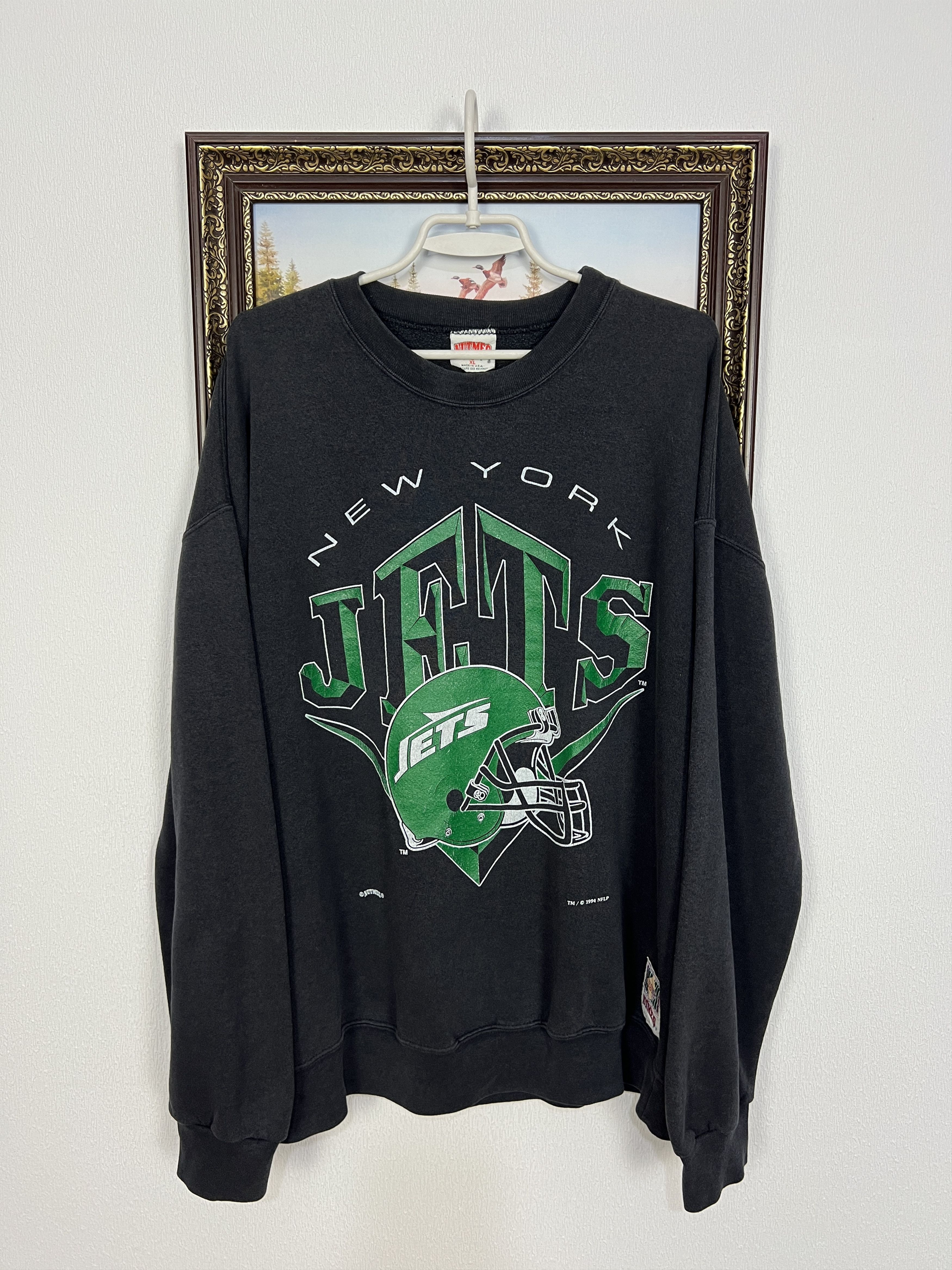 Nutmeg New York Jets NFL Sweatshirt Over Print Big Logo Crewneck Size US XL / EU 56 / 4 - 1 Thumbnail