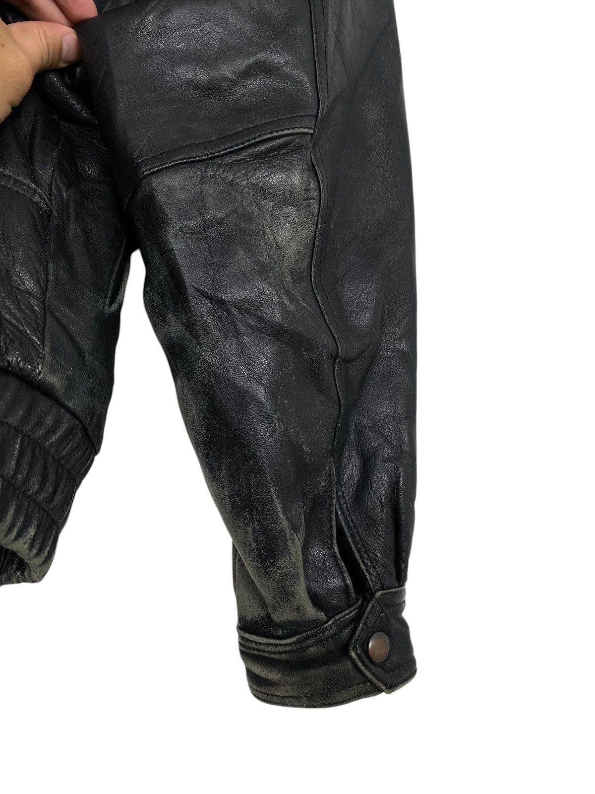 Japanese Brand Rare‼️ Vintage D’Homme A Homme Sheepskin B3 Leather Jacket Size US S / EU 44-46 / 1 - 14 Thumbnail