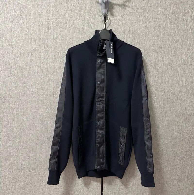 Dior Dior Black Wool Embroidered Logo Jacket 0089 Size US S / EU 44-46 / 1 - 1 Thumbnail