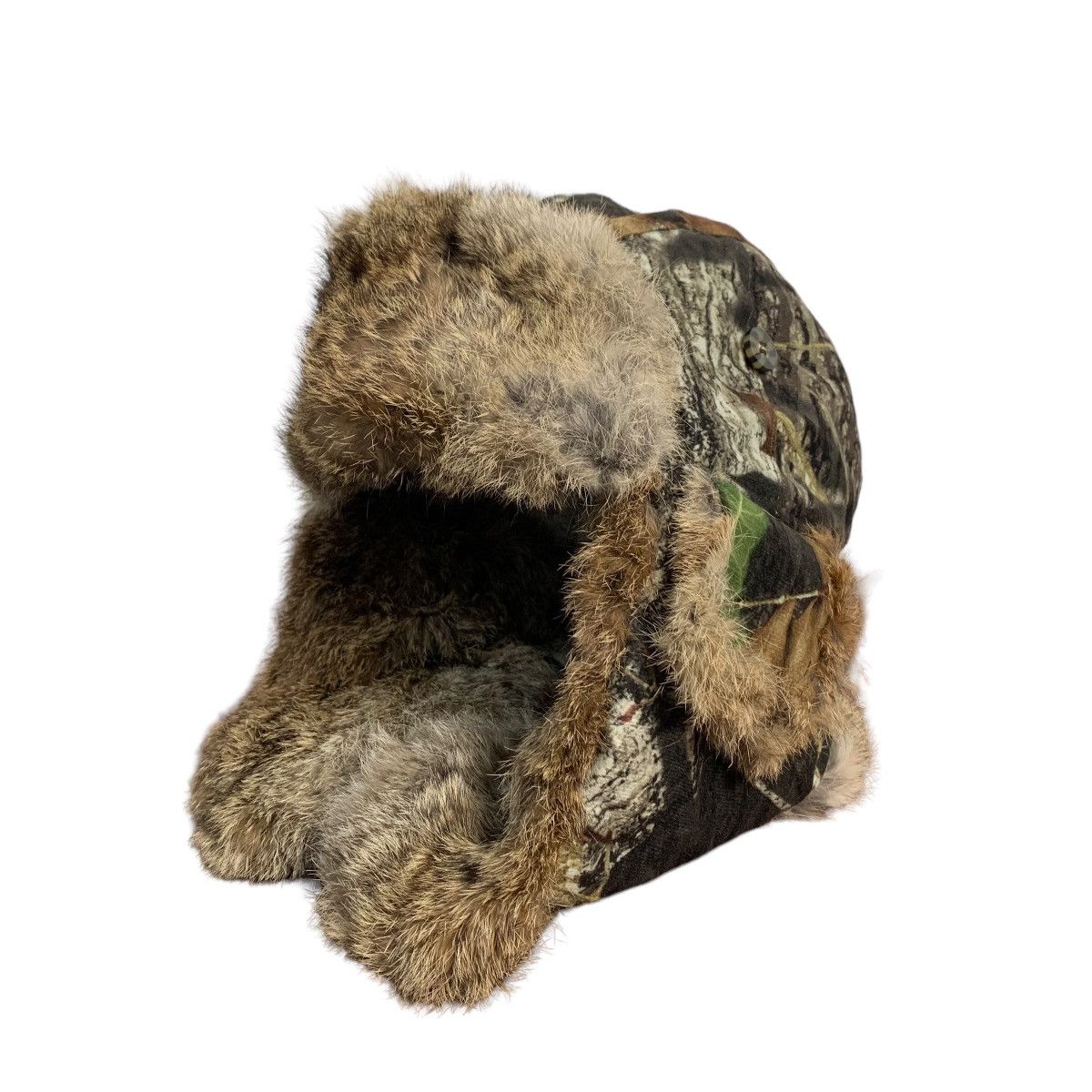 Japanese Brand Mad Bomber Full Print Rabbit Fur Winter Cap Size ONE SIZE - 1 Thumbnail