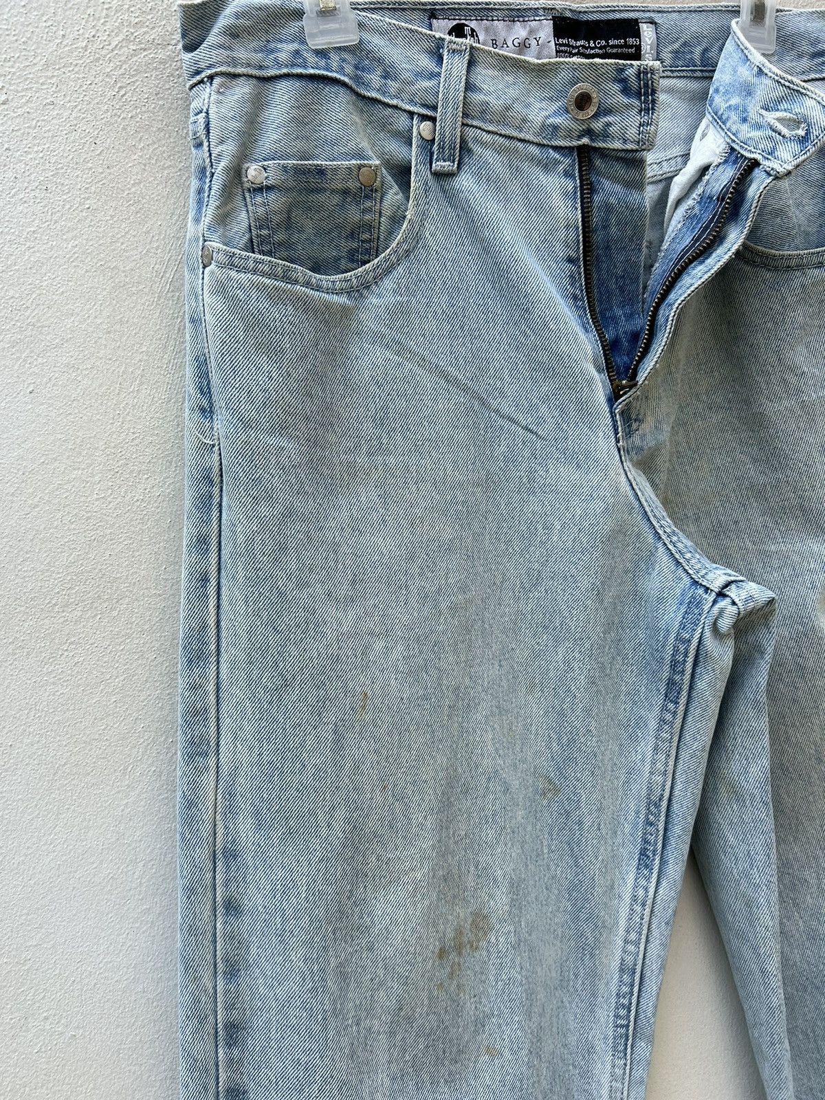 Levi's Vintage Levi’s Silvertab Dirty Mud Denim Baggy Jeans Size US 30 / EU 46 - 8 Thumbnail