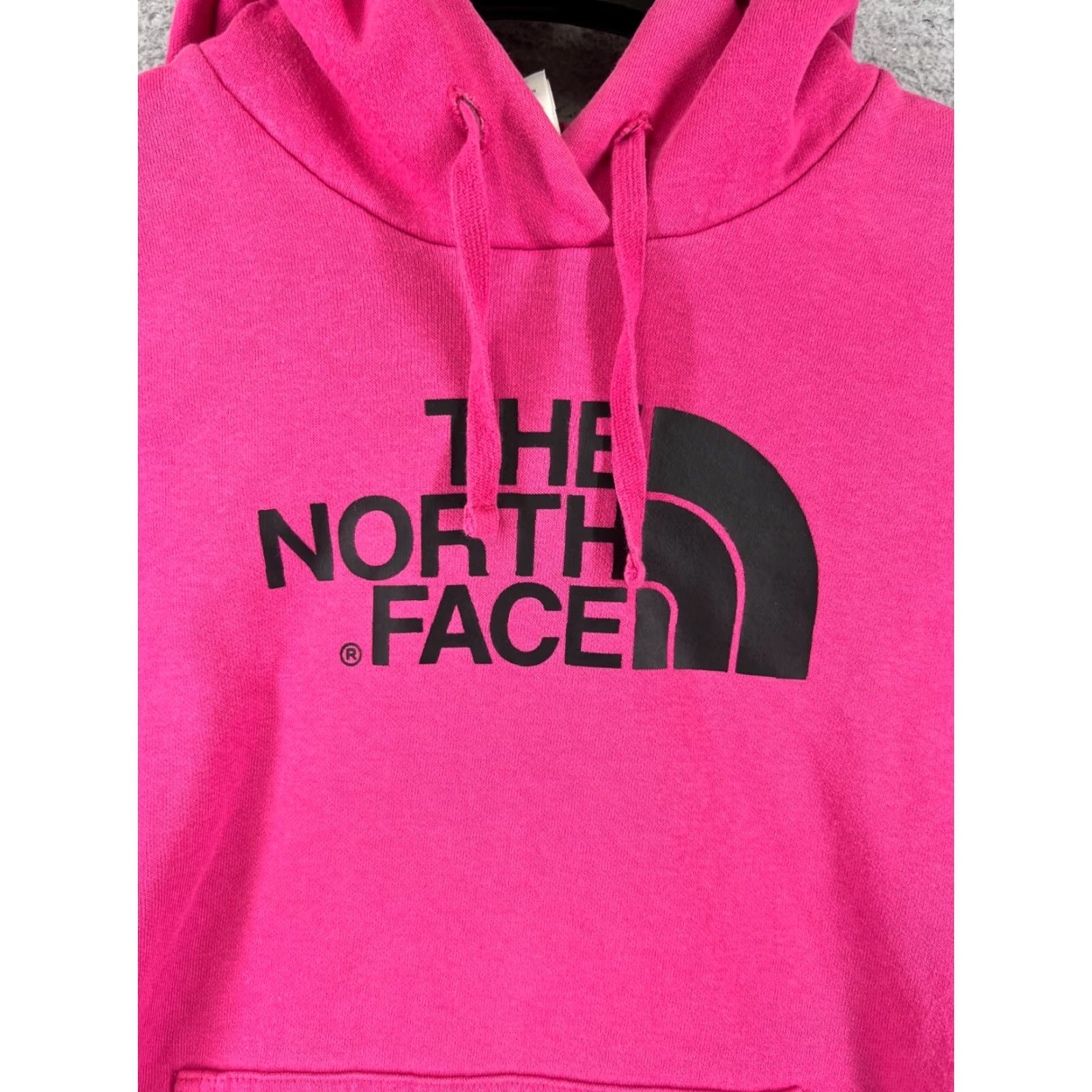 The North Face VINTAGE The North Face Hoodie Sweater Womens Small Pink Cotton Jersey Pullover Logo Pocket Activewear Size S / US 4 / IT 40 - 6 Thumbnail