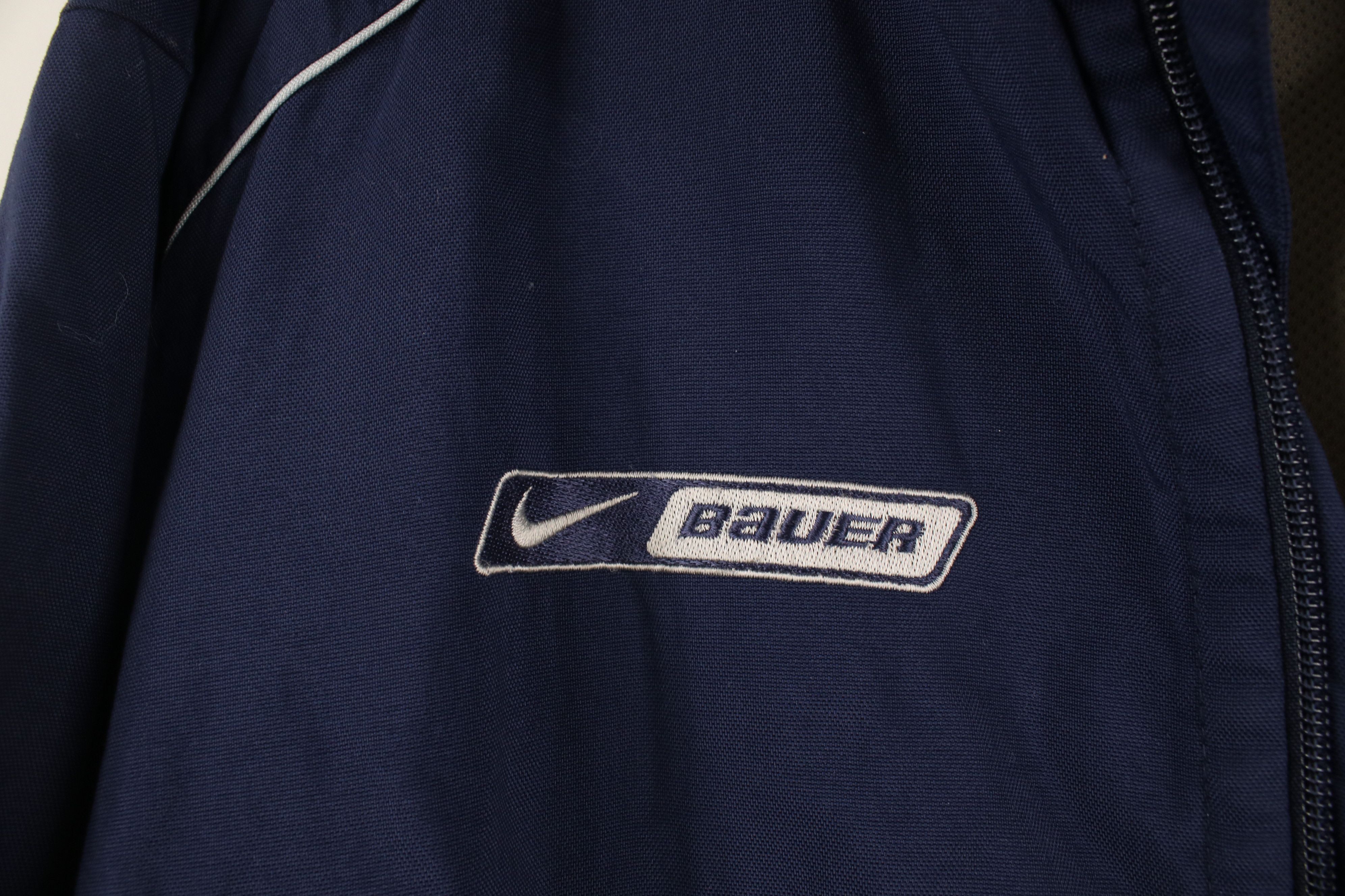 Nike × Vintage Vintage Nike Bauer Hockey Travis Scott Mini Swoosh Jacket Size US M / EU 48-50 / 2 - 5 Thumbnail