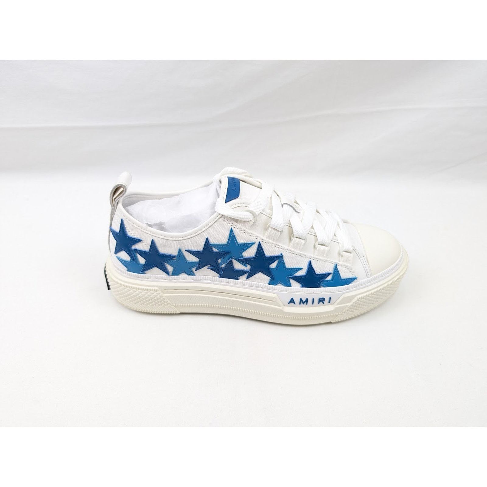 Amiri o1rshd1 Stars Court Low-Top Sneakers in Blue Size US 11 / EU 44 - 1 Thumbnail