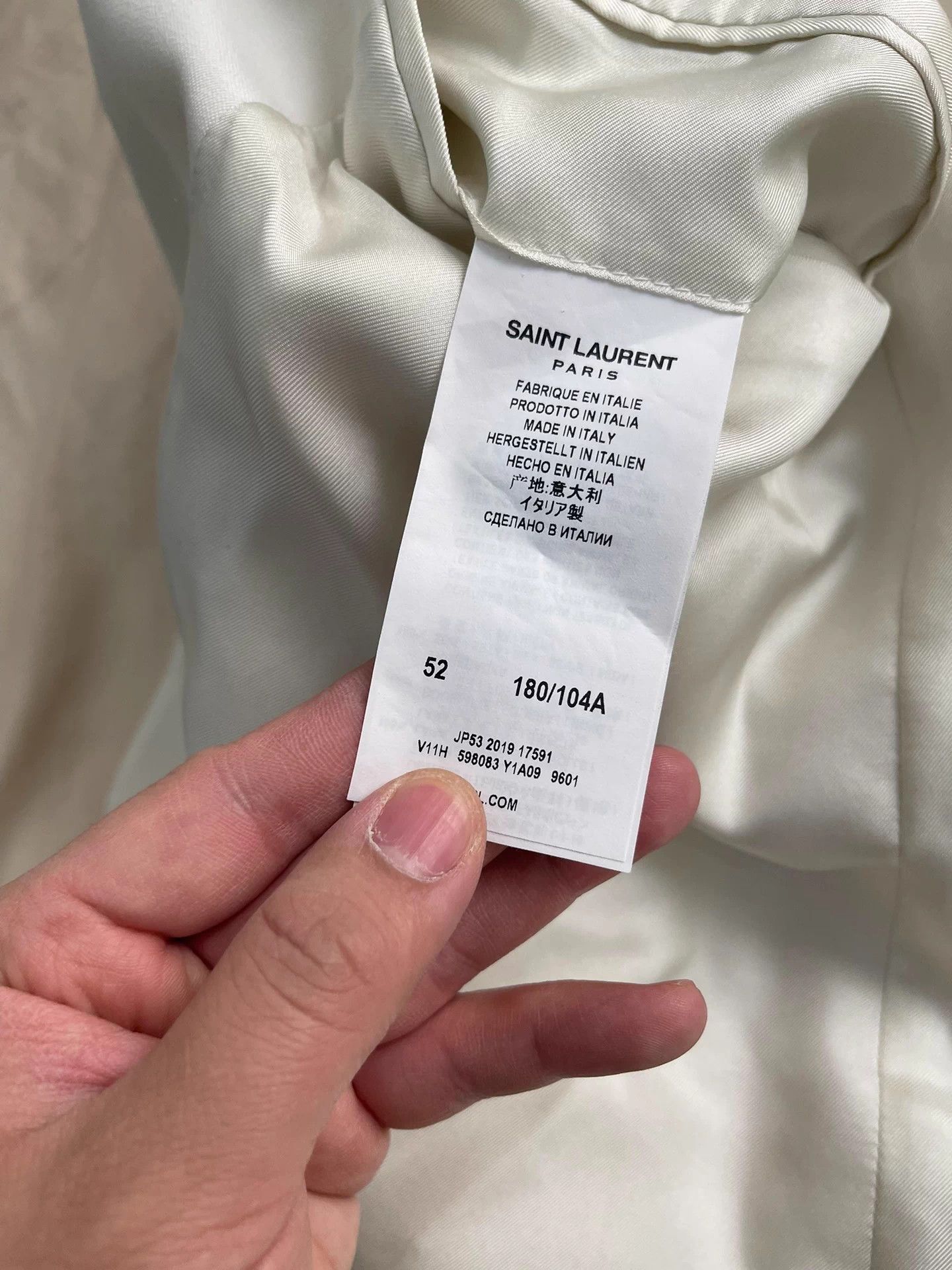 Saint Laurent Paris SAINT LAURENT New Blazer 52 (Horn Buttons) Without Tags Size 52R - 6 Thumbnail