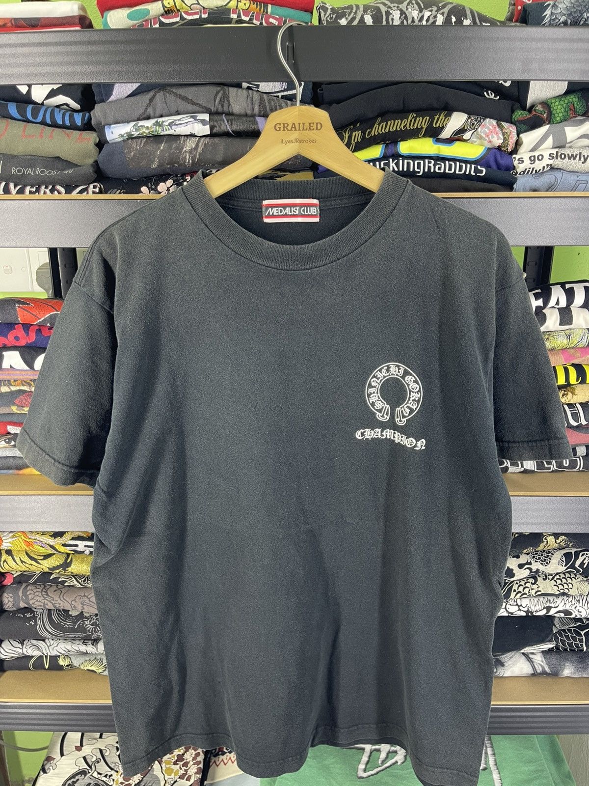Japanese Brand Vintage Champion Style Chrome Hearts Shirt Tee Size US M / EU 48-50 / 2 - 1 Thumbnail