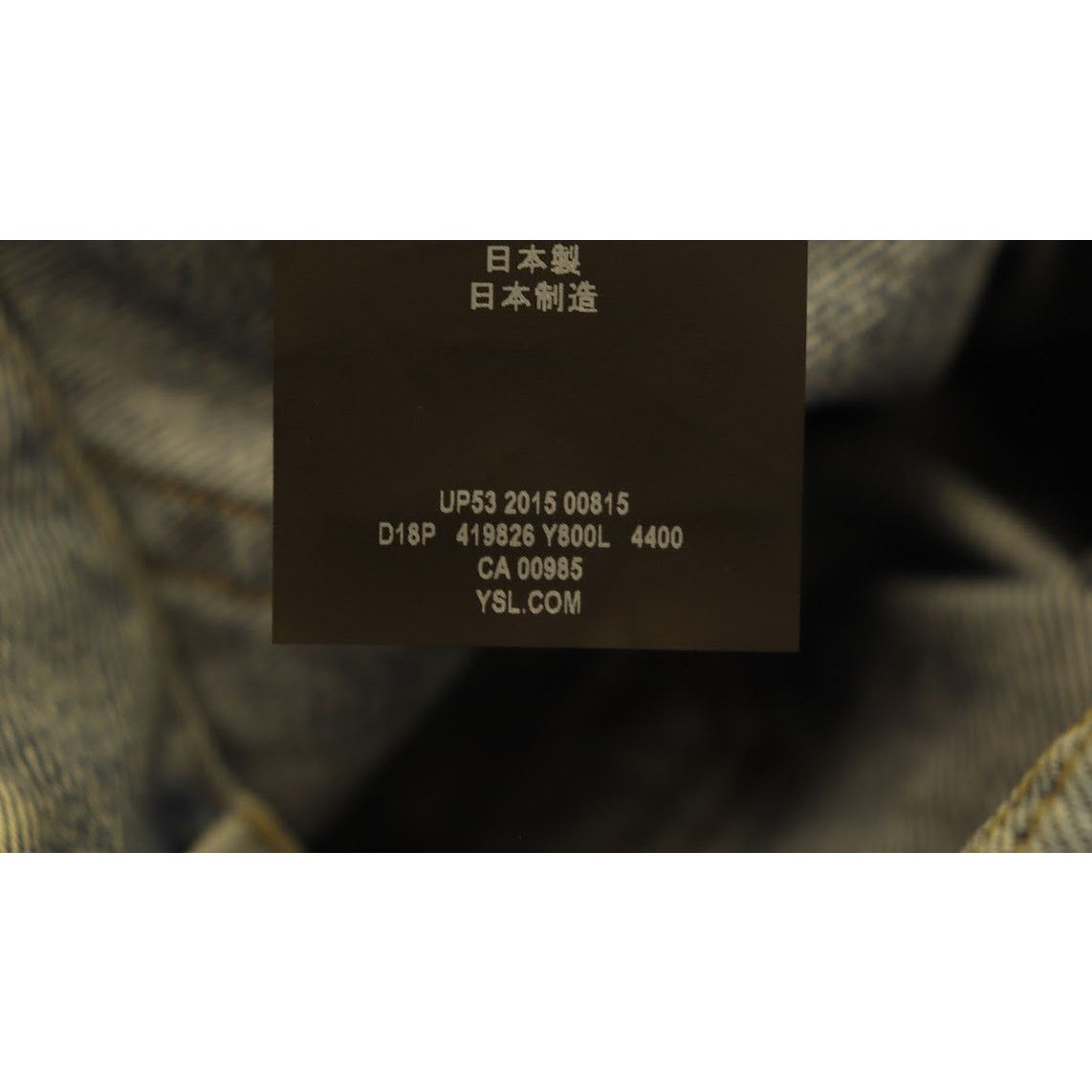 Saint Laurent Paris o1rshd1 Denim Jeans in Blue Size US 27 - 10 Thumbnail