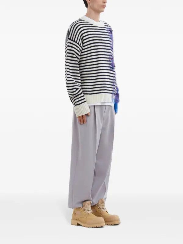 Marni o1w1db11125 Effect Colour-Block Jumper in Multicolor Size US XL / EU 56 / 4 - 5 Thumbnail