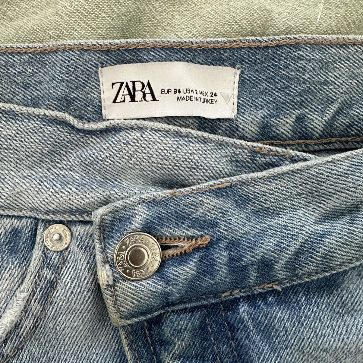 Zara Zara Women’s Light Wash Denim Skort Size 2 Size 26" / US 2 / IT 38 - 3 Thumbnail