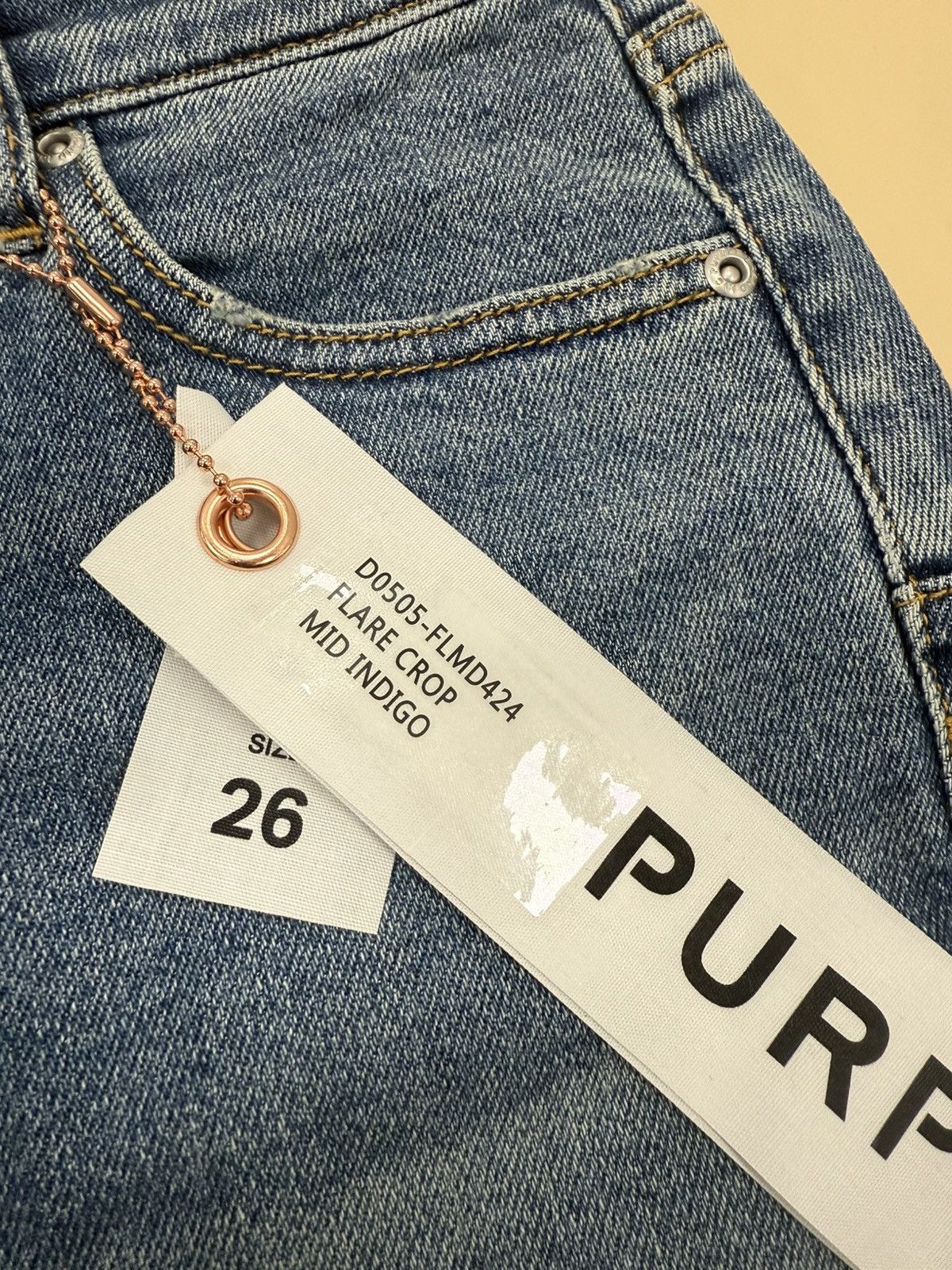 Other Purple Brand Slim Blue Flare Jeans Size 26" / US 2 / IT 38 - 3 Thumbnail
