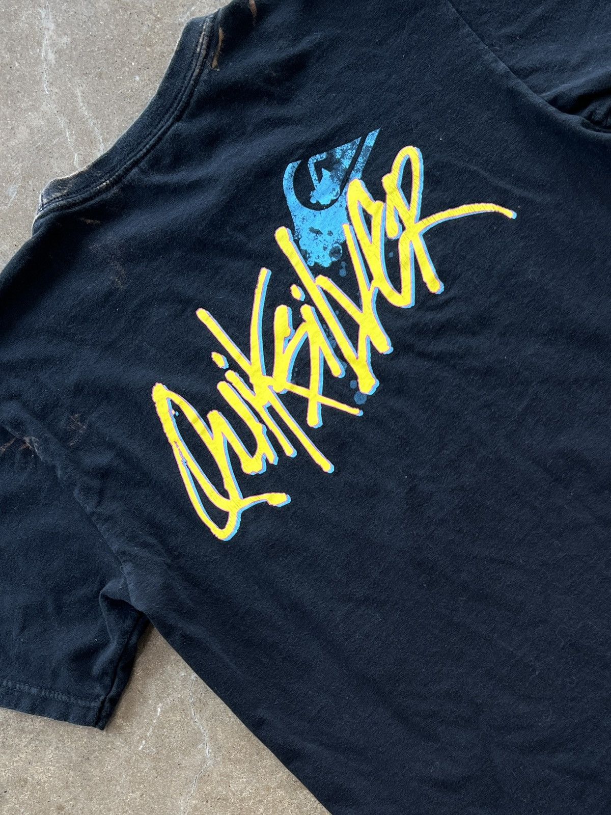 Quiksilver Vintage 90s Neon Quiksilver Skate Shop Surf Tee Large Size US L / EU 52-54 / 3 - 4 Thumbnail