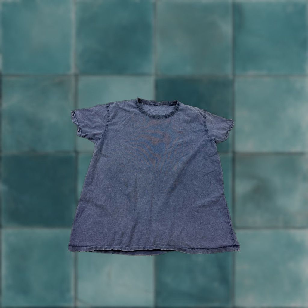 Vintage Santorini Shirt Womens L Blue 100% Cotton Graphic Short Sleeve Tee Top Sailing Crew Neck T-Shirt Travel Nautical Beach Summer Womens Size L / US 10 / IT 46 - 1 Thumbnail
