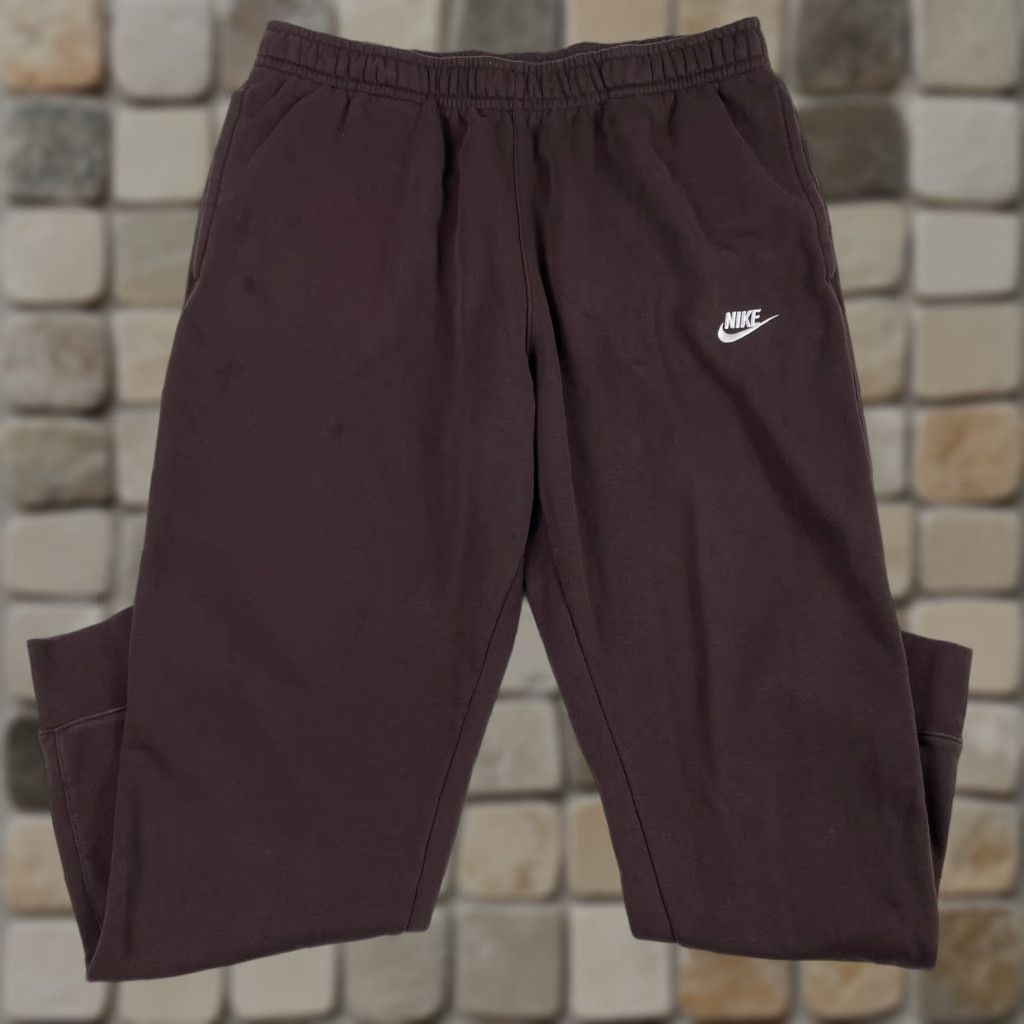 Nike Nike Sweatpants Mens XL Brown Baggy Relaxed Tapered Fleece Lined Workout Pants Size US 34 / EU 50 - 1 Thumbnail