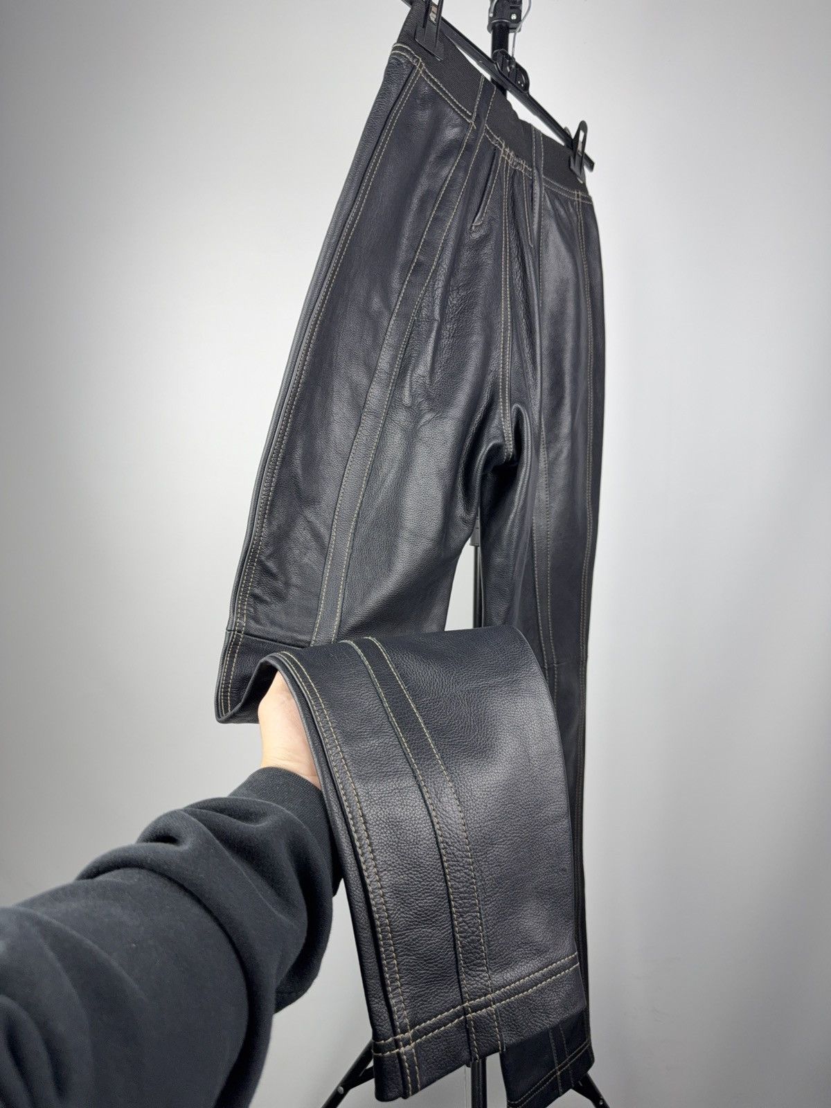 Designer × Japanese Brand × Leather Designer Leather Japanese style Zino & Judy pants S Size 27" / US 4 / IT 40 - 7 Thumbnail