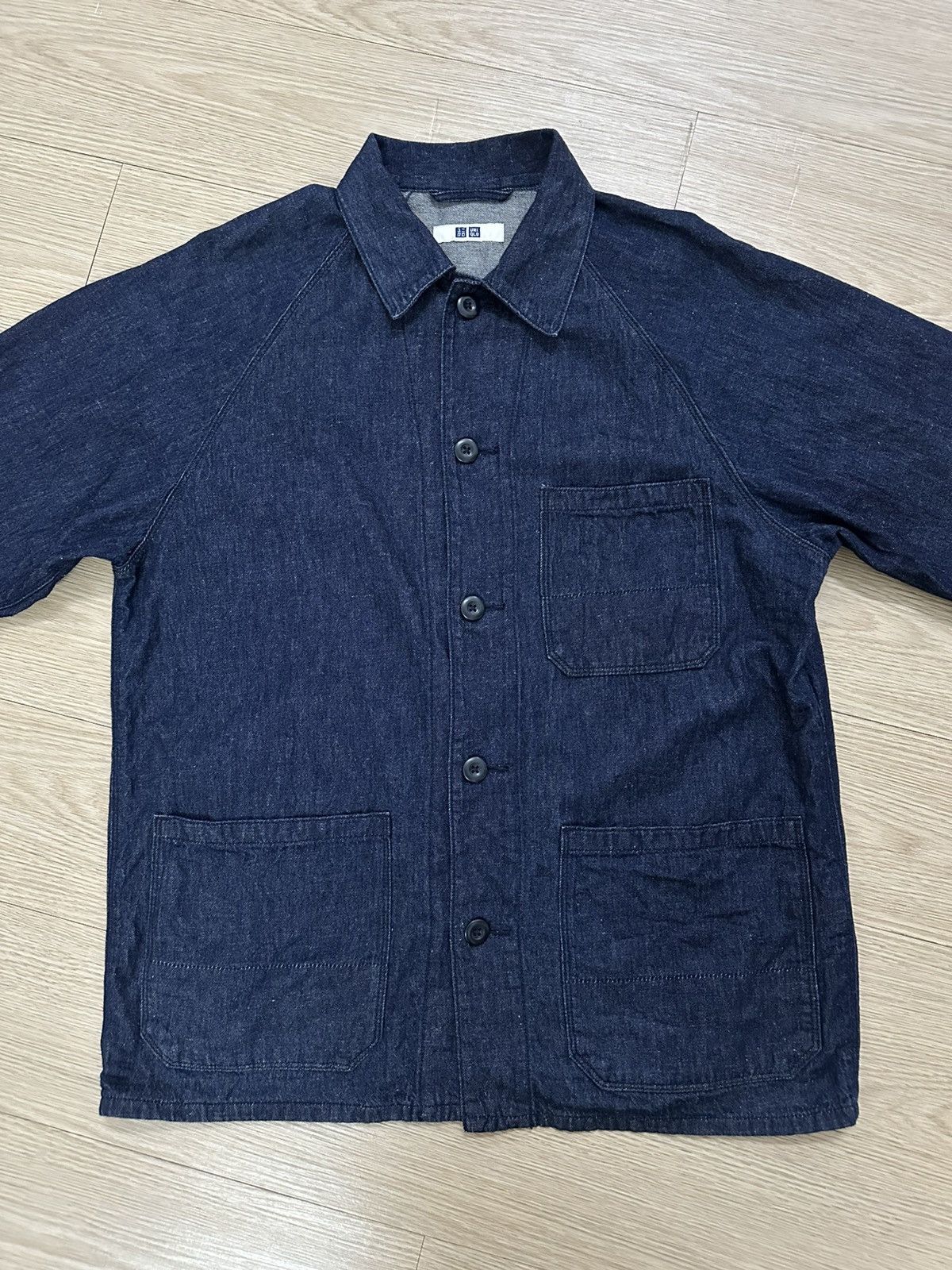 Beauty Beast × Uniqlo Rare Uniqlo Aesthetic Utility Denim Jacket Size US L / EU 52-54 / 3 - 5 Thumbnail