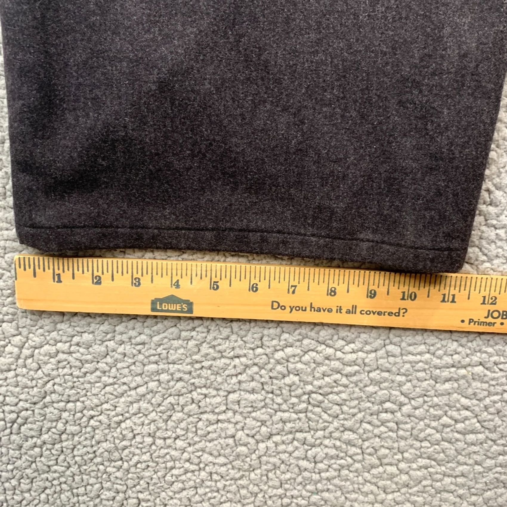 Eileen Fisher Eileen Fisher Black 100% Wool Elastic Waist Crop Wide-Leg Pants w/Pockets-Size L Womens Size 36" / US 14 / IT 50 - 7 Thumbnail