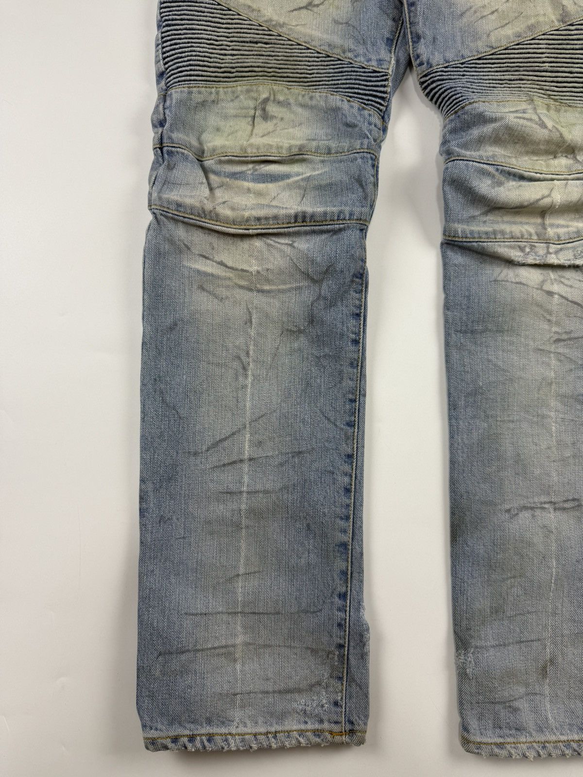 Balmain Balmain x Christophe Decarnin S/S’11 Biker Denim Size US 31 - 5 Thumbnail