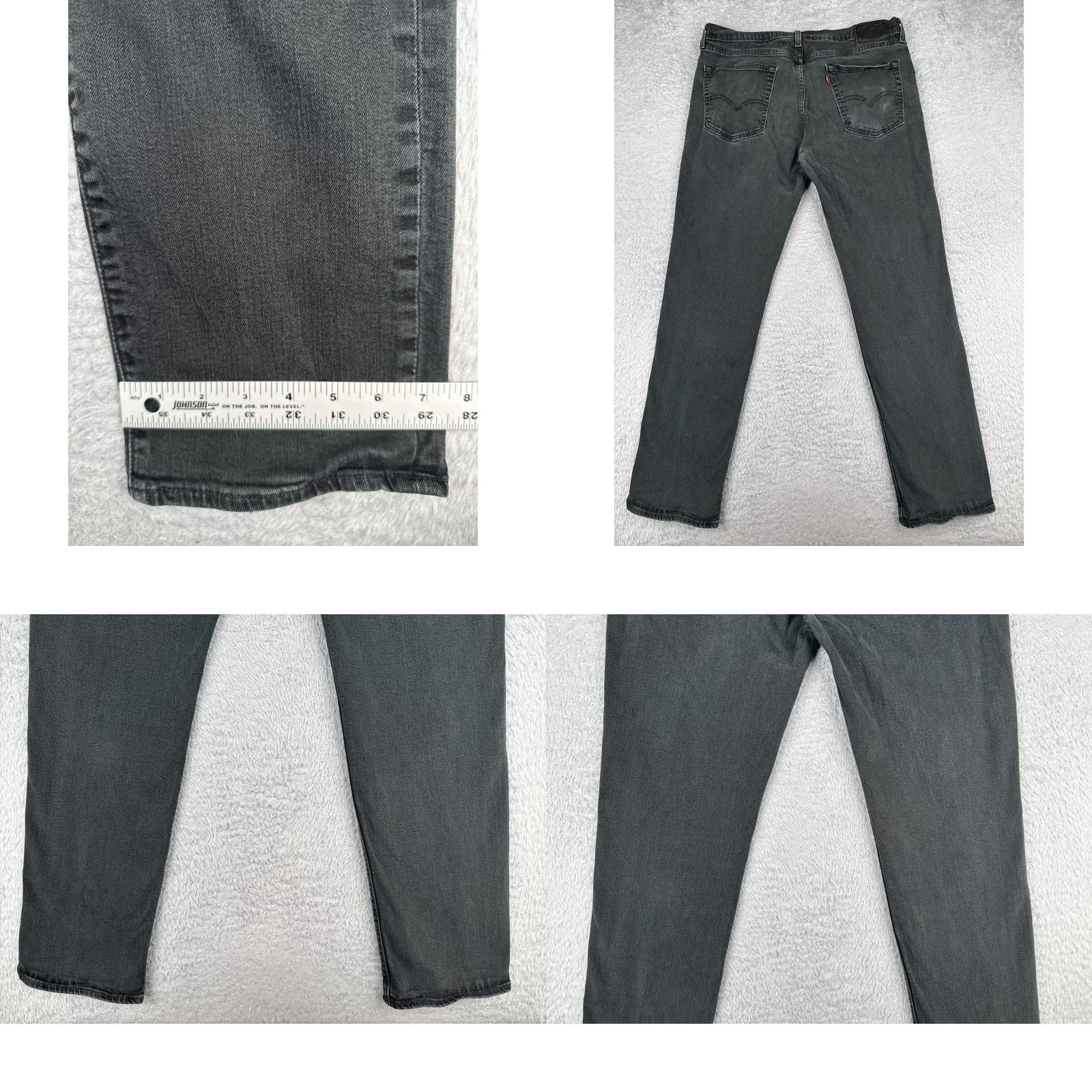 Levi's Levi's 541 Jeans Black Denim 36x34 Button Fly 5-Pocket Cotton Straight Regular Mens Pants Jeans Size US 36 / EU 52 - 10 Thumbnail