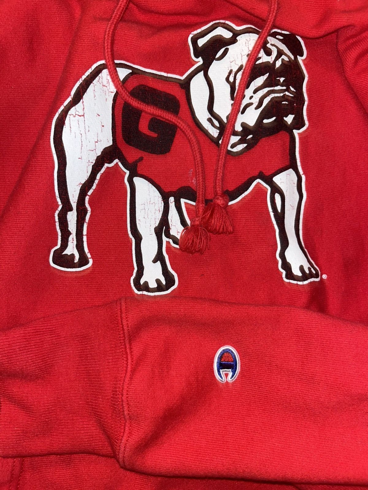 Champion Vintage Georgia Bulldogs Champion triple weave Hoodie Size US M / EU 48-50 / 2 - 2 Thumbnail