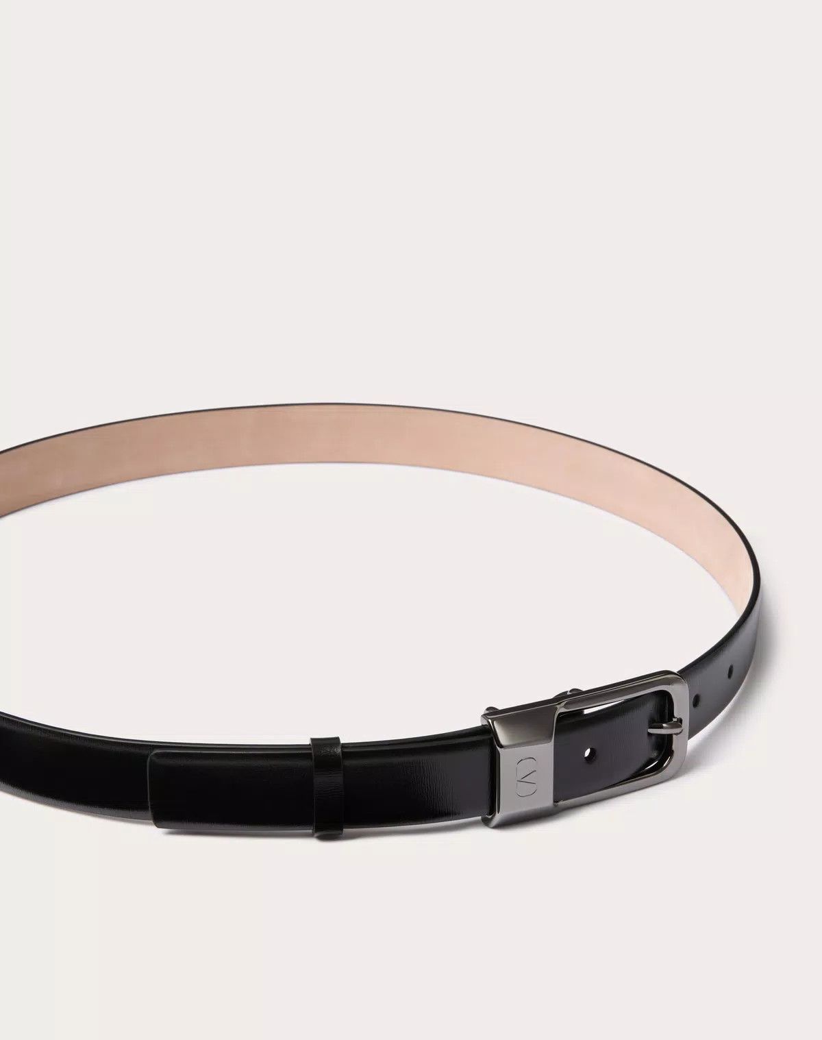 Valentino oc11z0725 Size:090/Calfskin Leather Belt 25 Mm in Black Size ONE SIZE - 4 Thumbnail