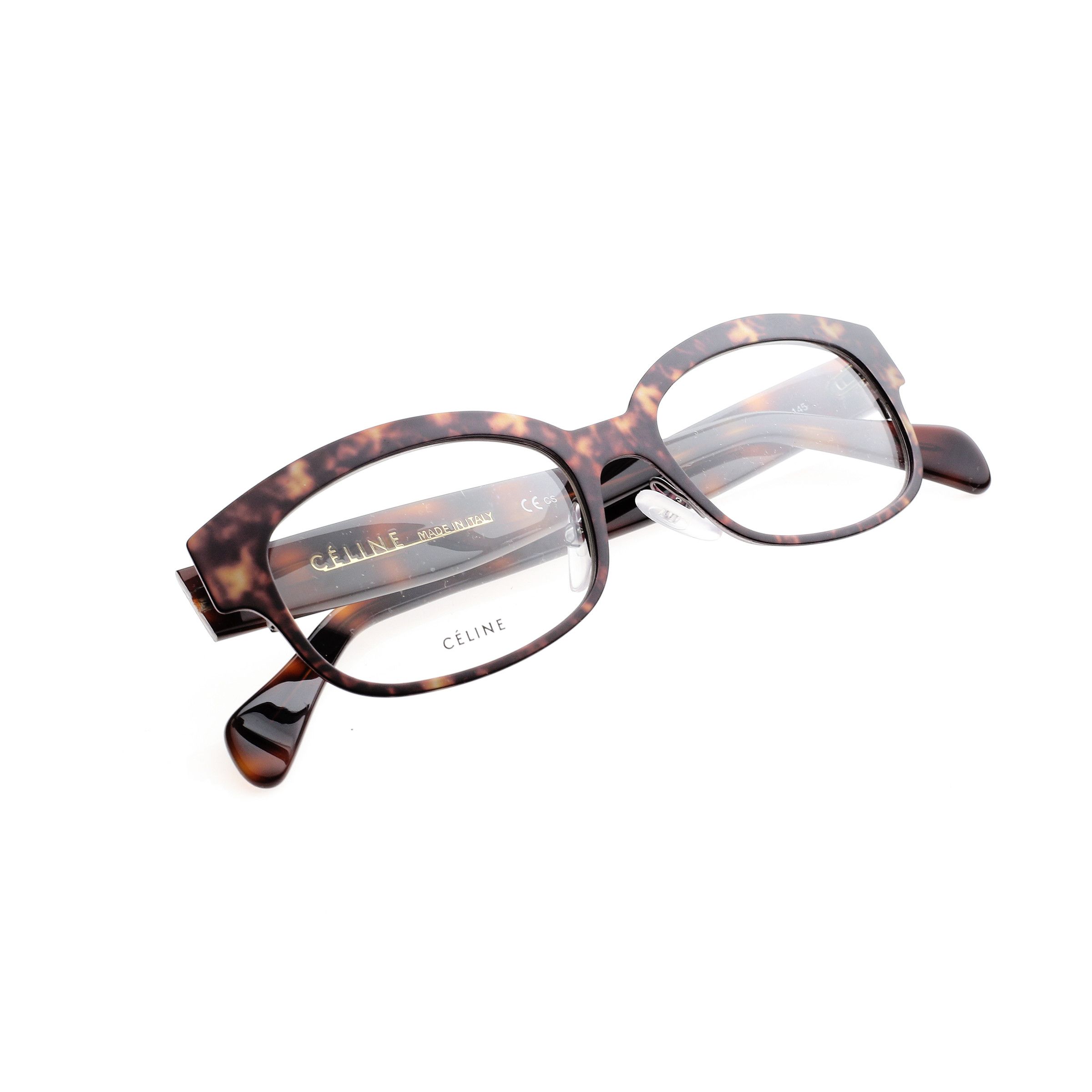 Celine Celine Havana Brown Square-Frame Bold Glasses Size ONE SIZE - 1 Thumbnail