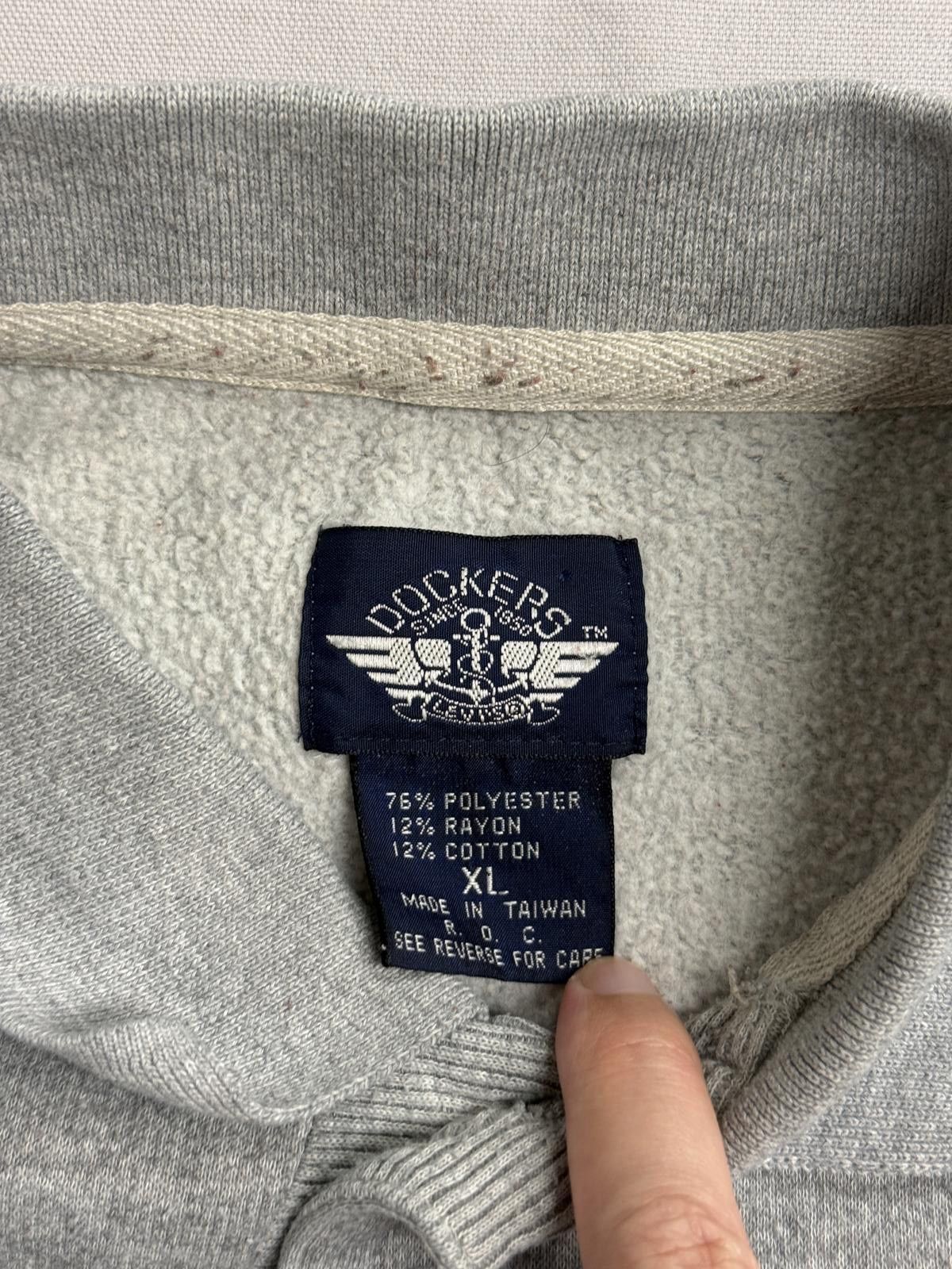 Dockers Vintage Dockers Baseball Collar Sweatshirt Major Big League Size US XL / EU 56 / 4 - 2 Thumbnail